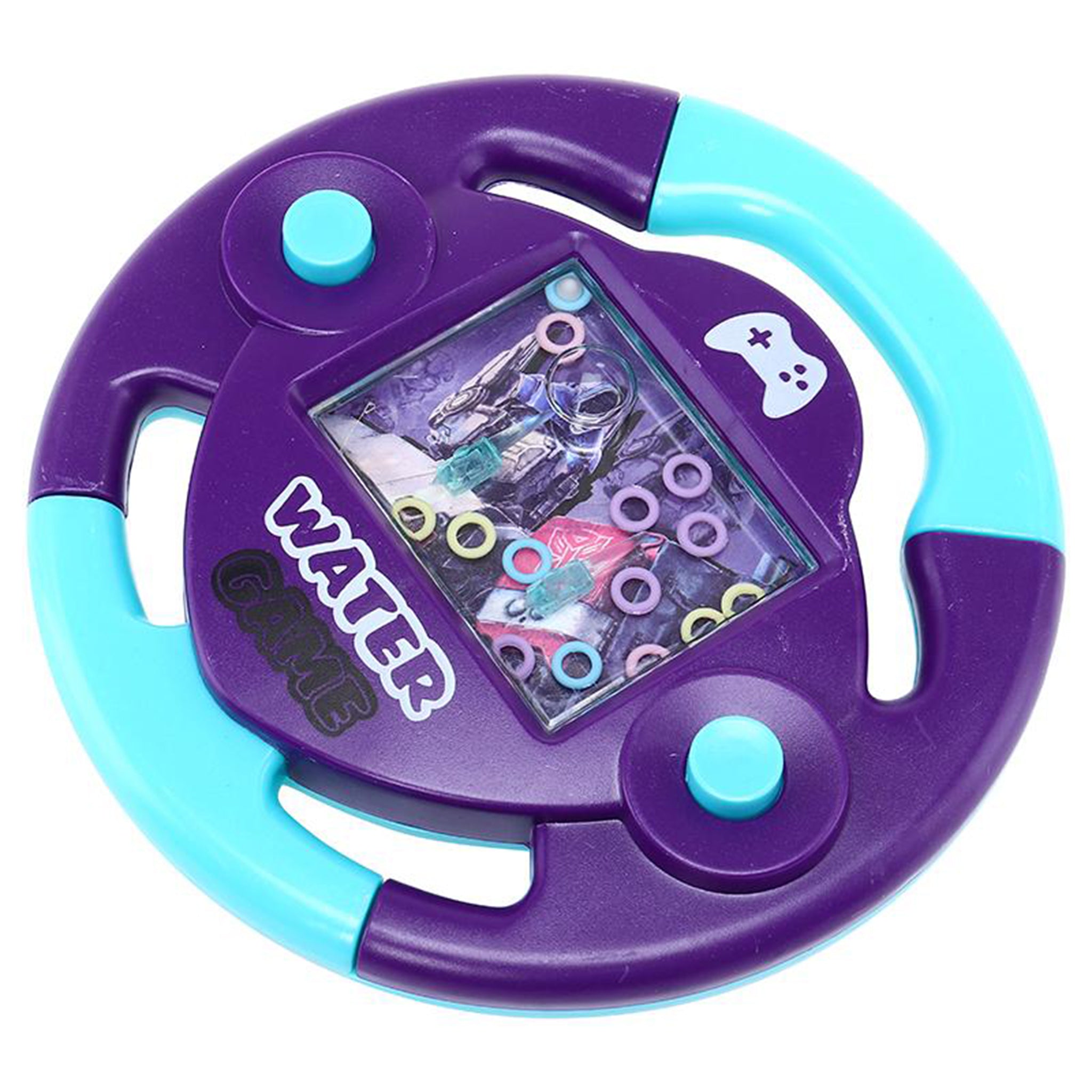 Hand Held Water Skill Game Gear Shift 13cm x 13cm Assorted