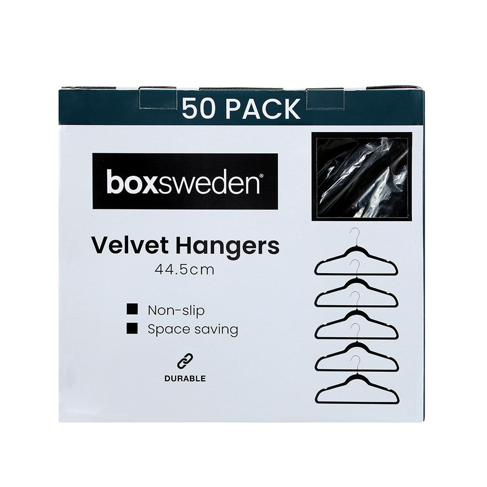 HangIt Velvet Hangers – 44.5cm (10 Pack / 50 Pack)