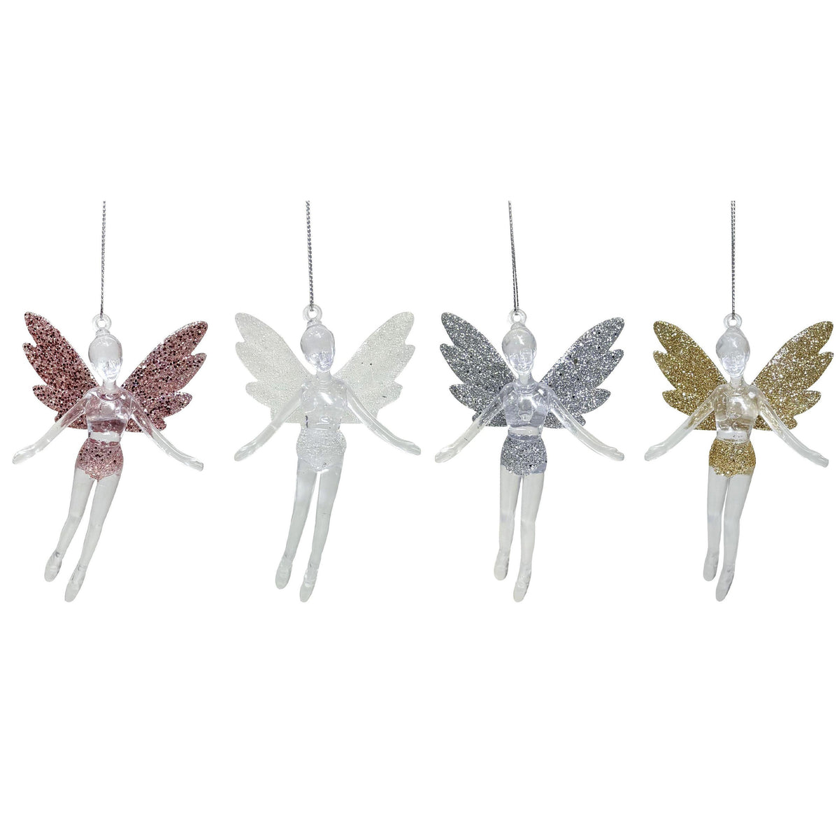 Hanging Fairy Glitter Wings Assorted