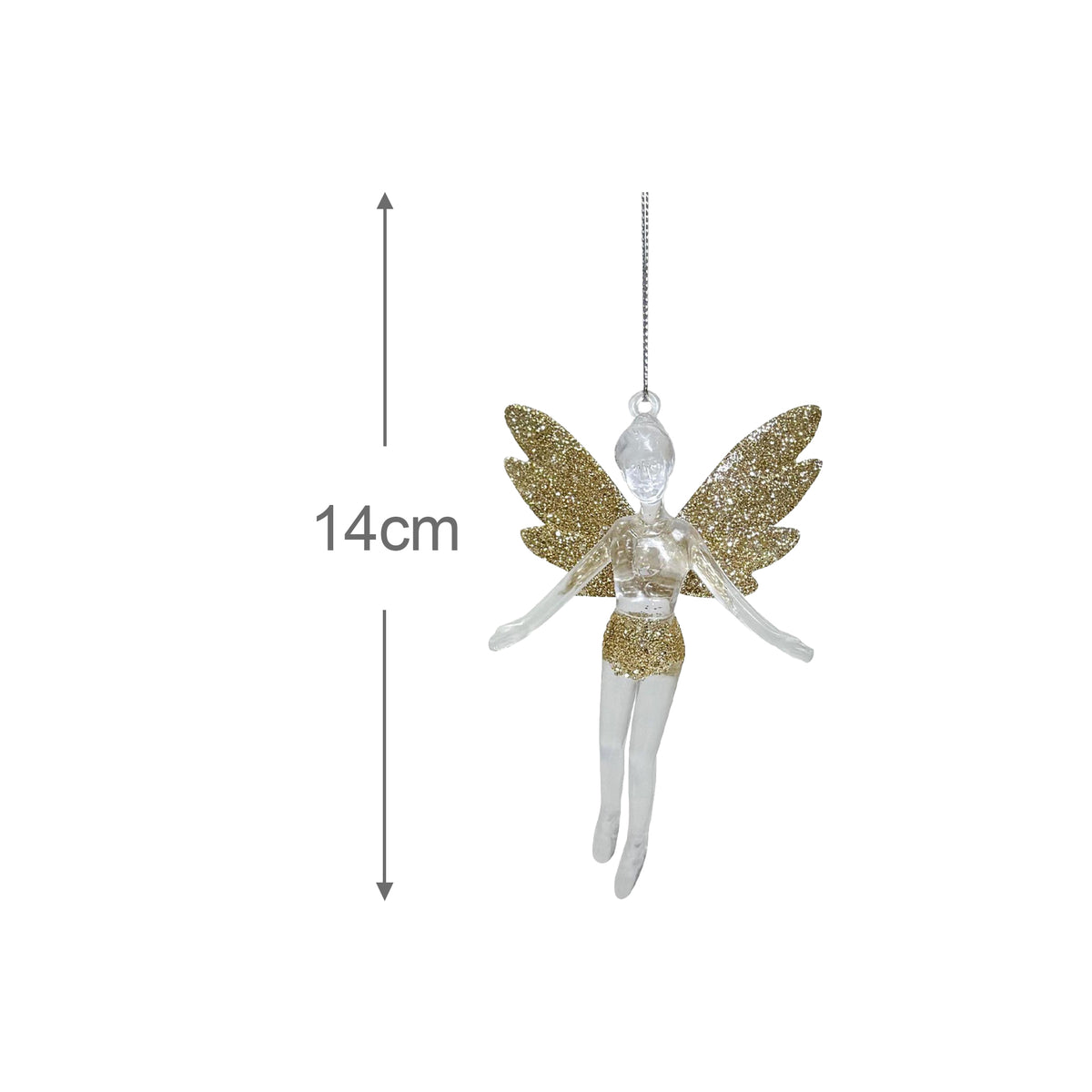 Hanging Fairy Glitter Wings Assorted