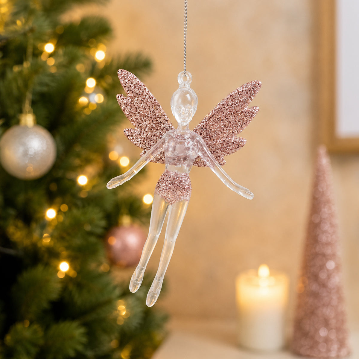 Hanging Fairy Glitter Wings Assorted