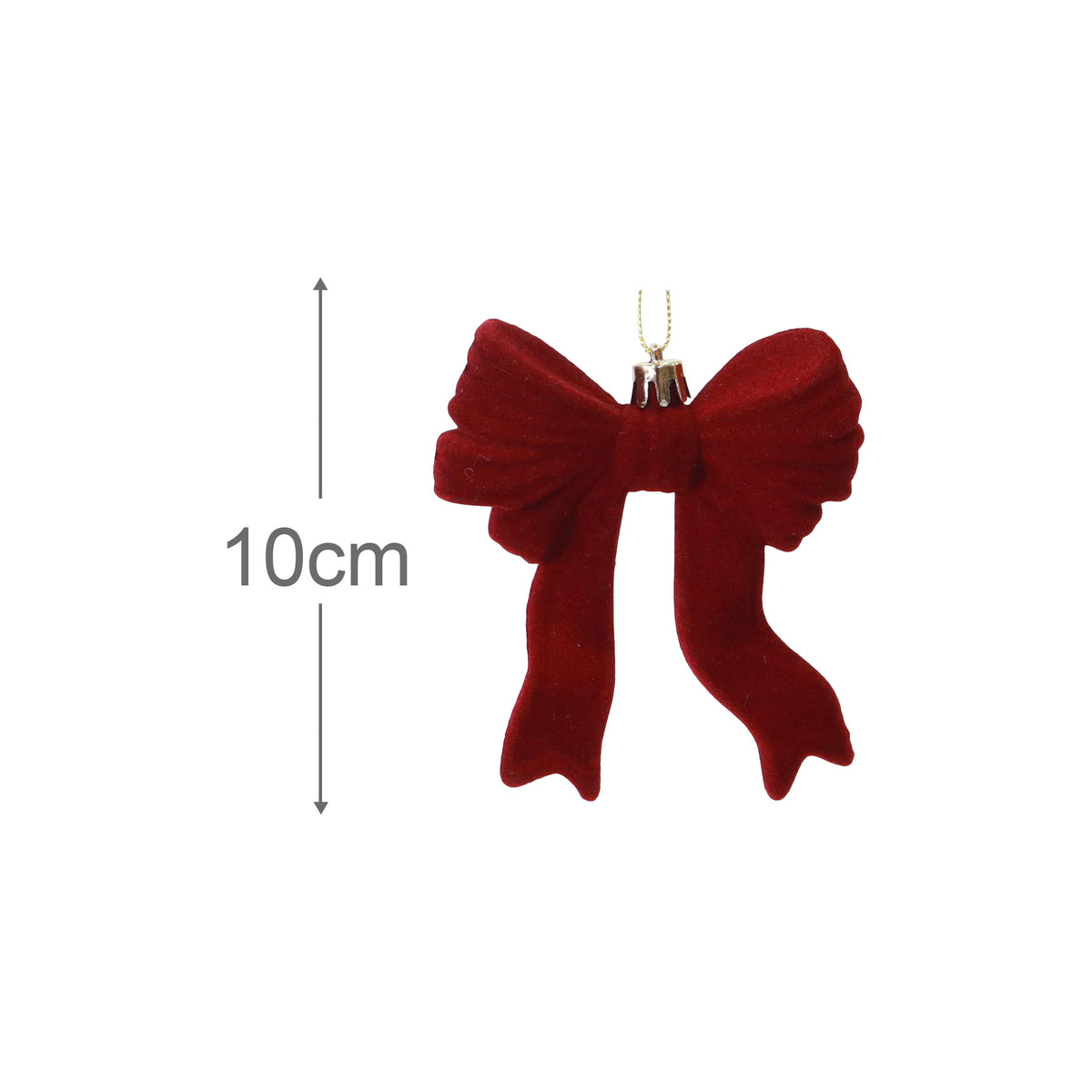 Hanging Flocked Bow Assorted