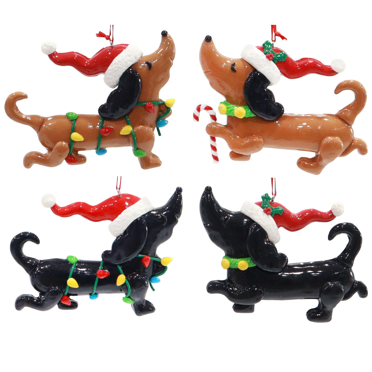 Hanging Glossy Dachshund Assorted