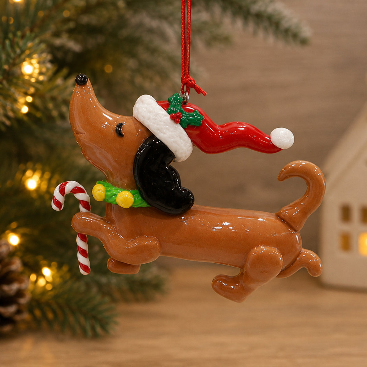 Hanging Glossy Dachshund Assorted