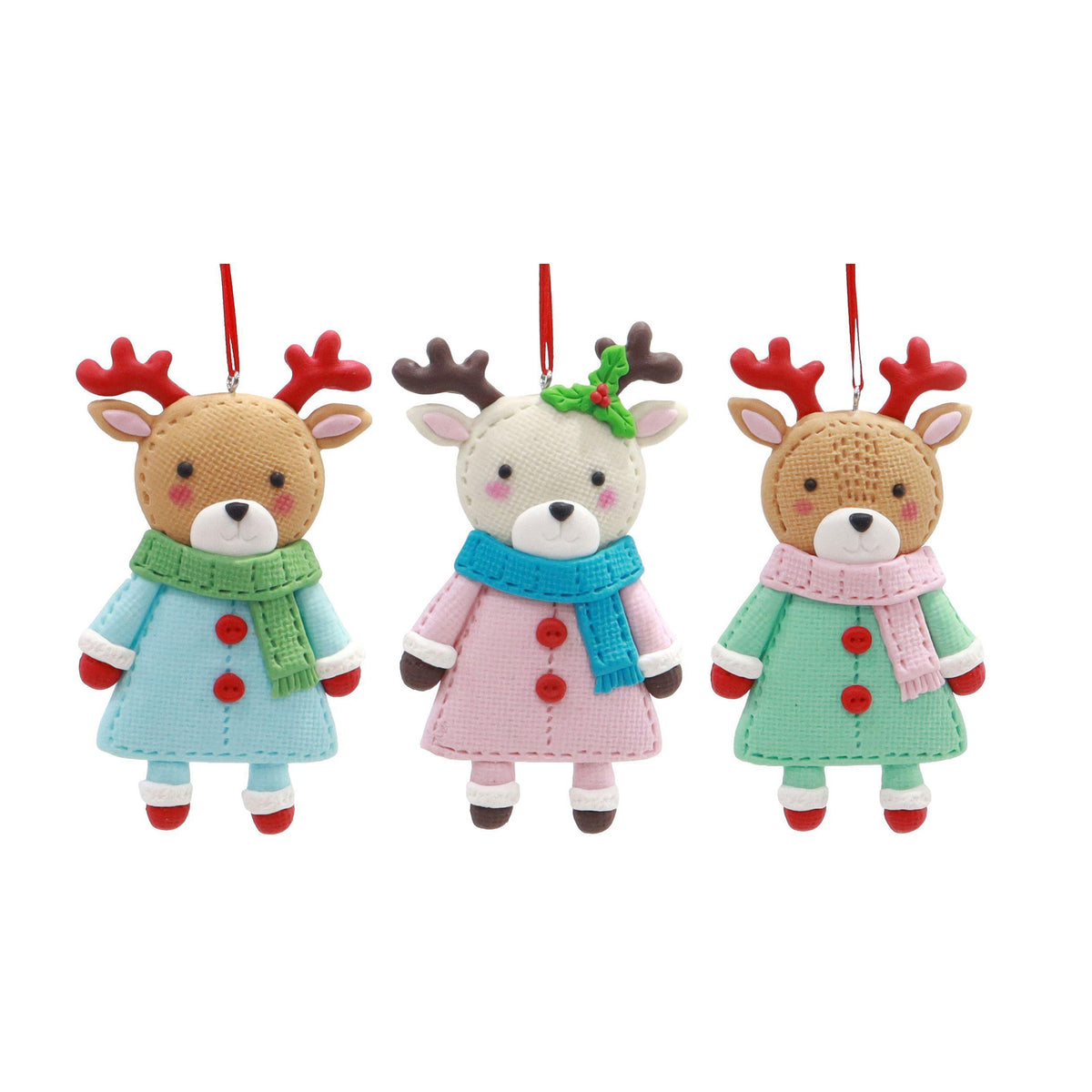 Hanging Pastel Reindeer Assorted
