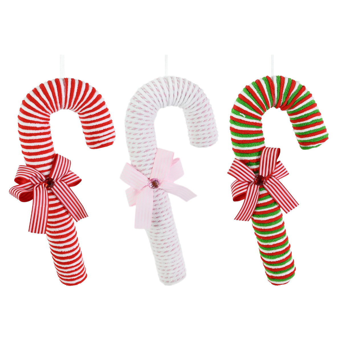 Hanging Plush Candycane Assorted