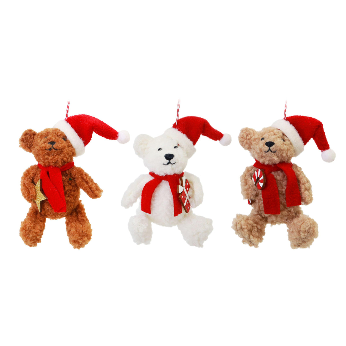 Hanging Plush Teddy Bear Assorted