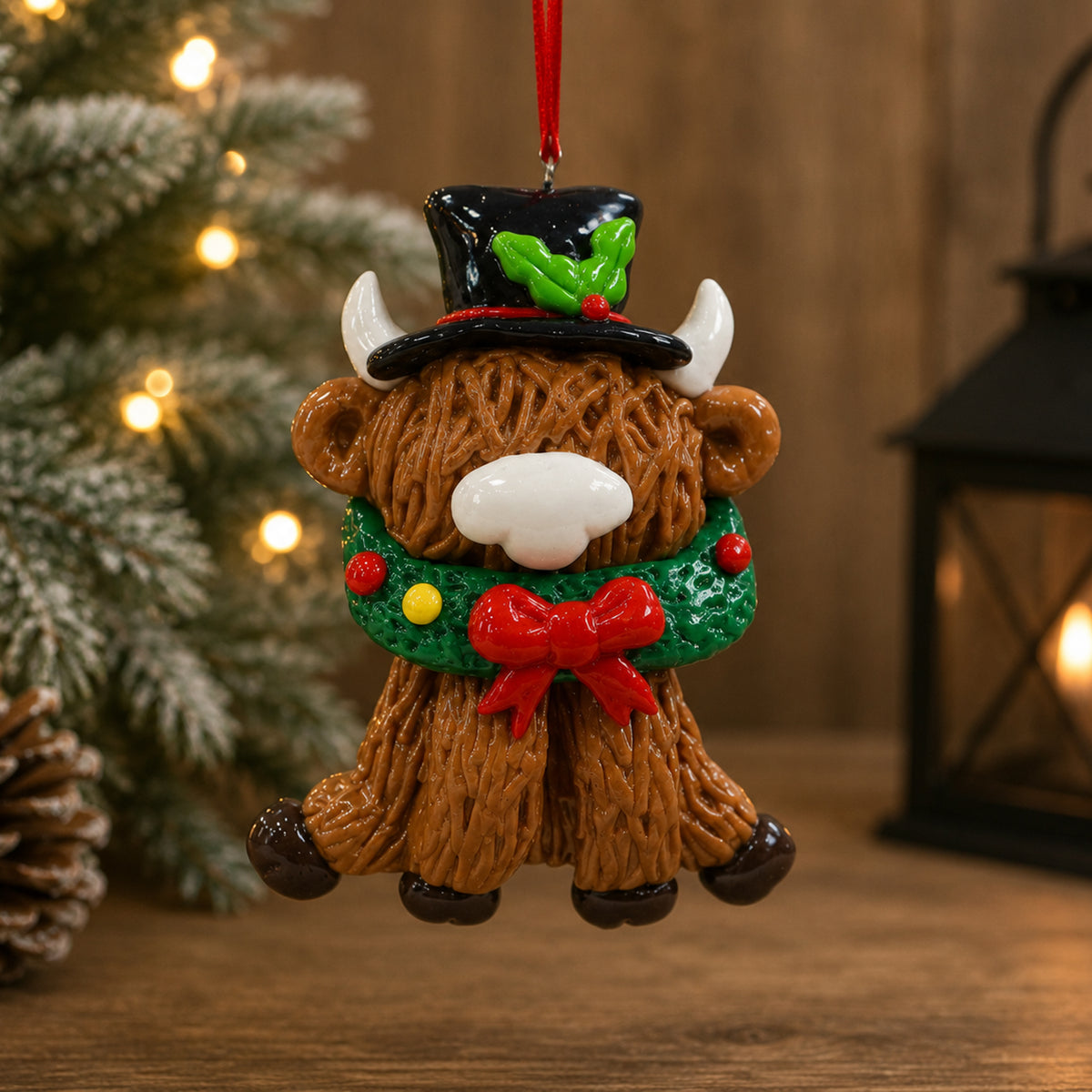 Hanging Shaggy Highland Cow Assorted