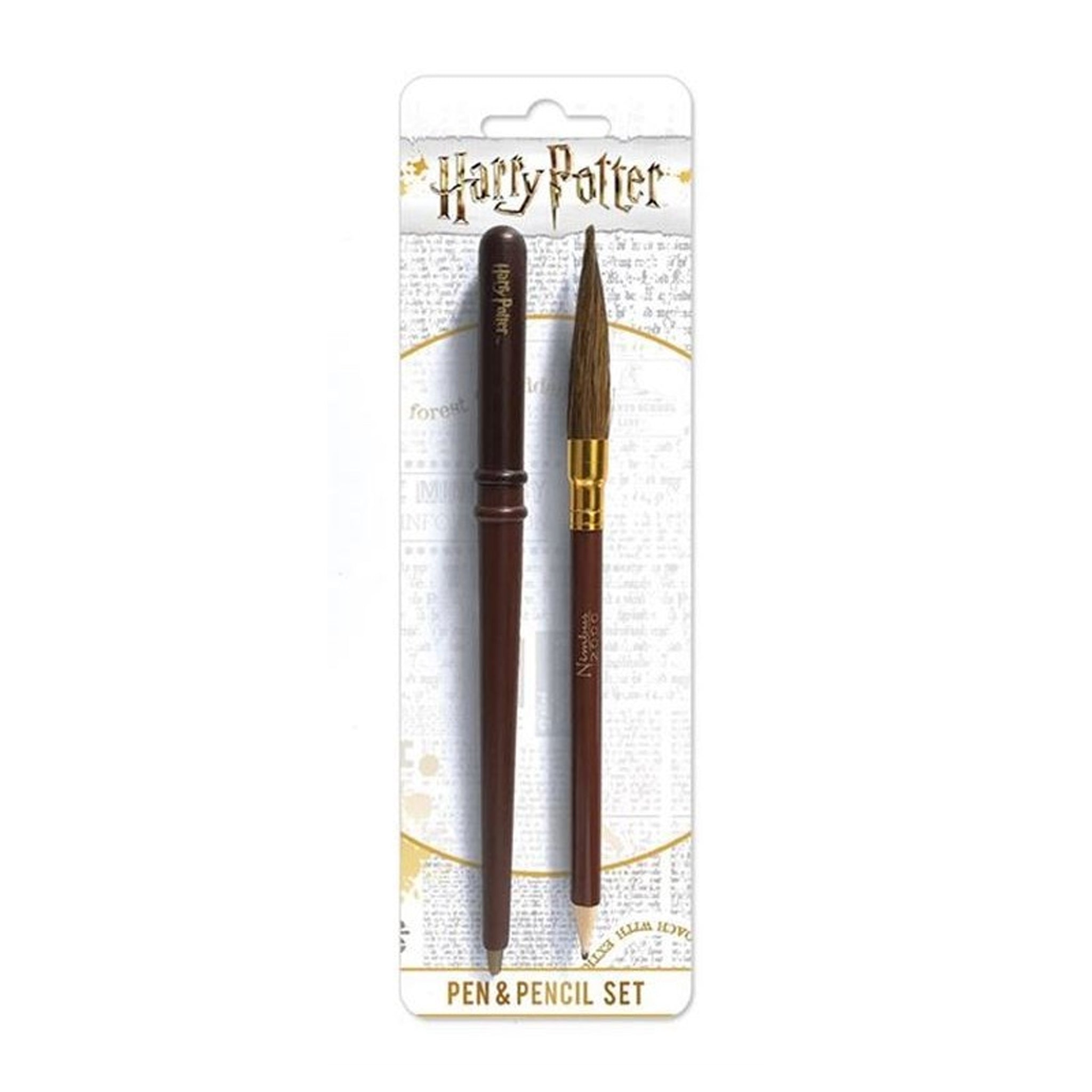 Harry Potter™ Wand and Broom Pen & Pencil Set