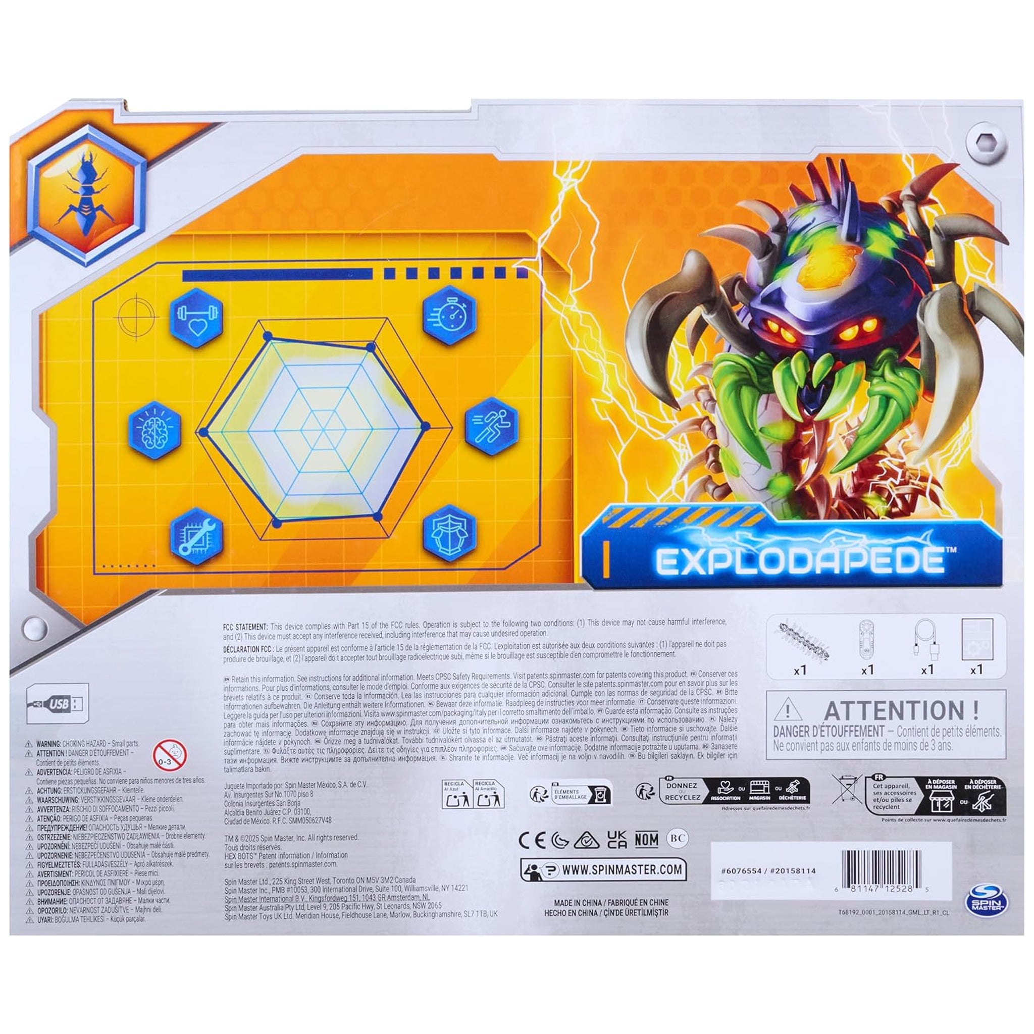 Hex Bots Radio Control Exploding Centipede