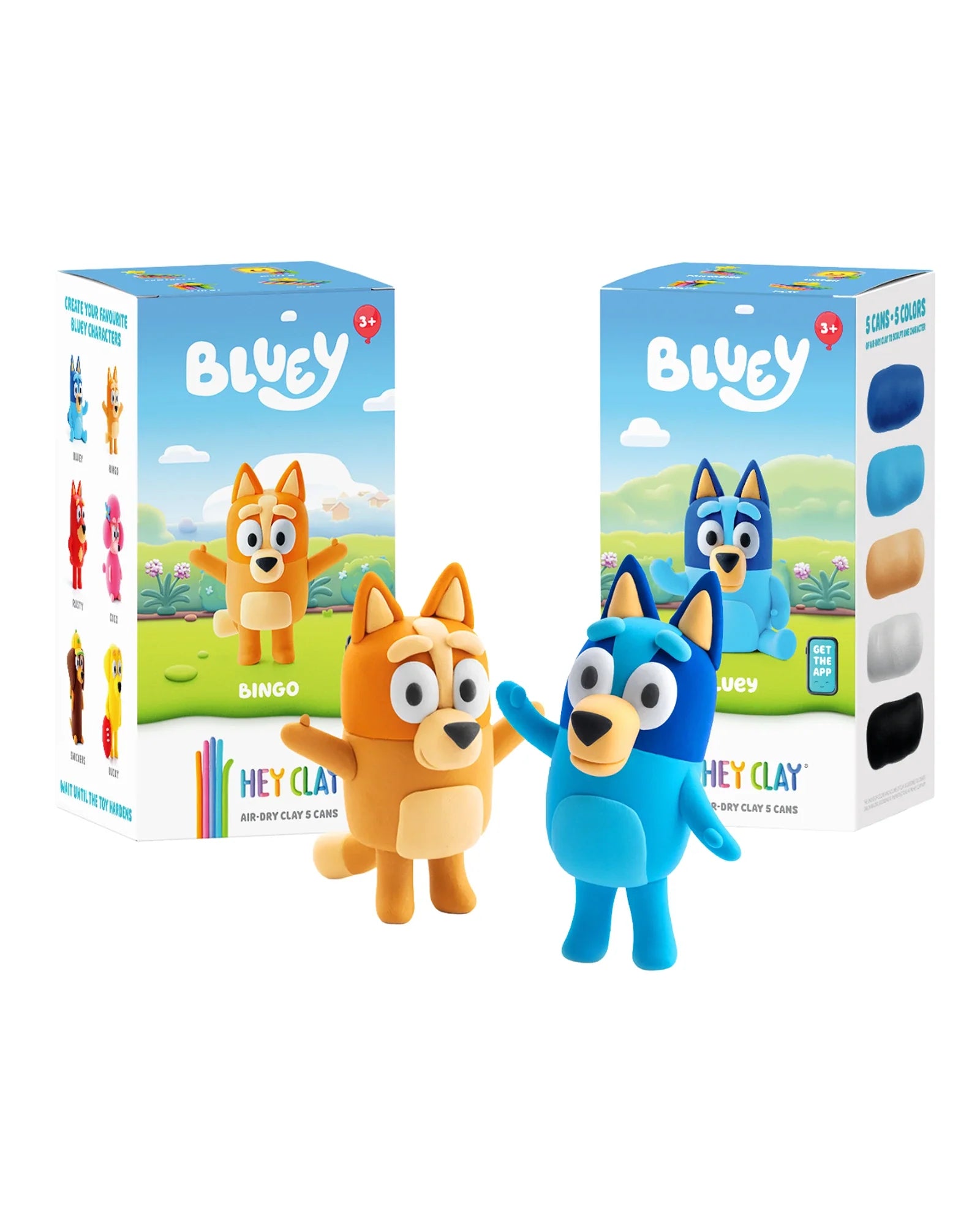 Hey Clay Bluey & Bingo Single Character Assorted