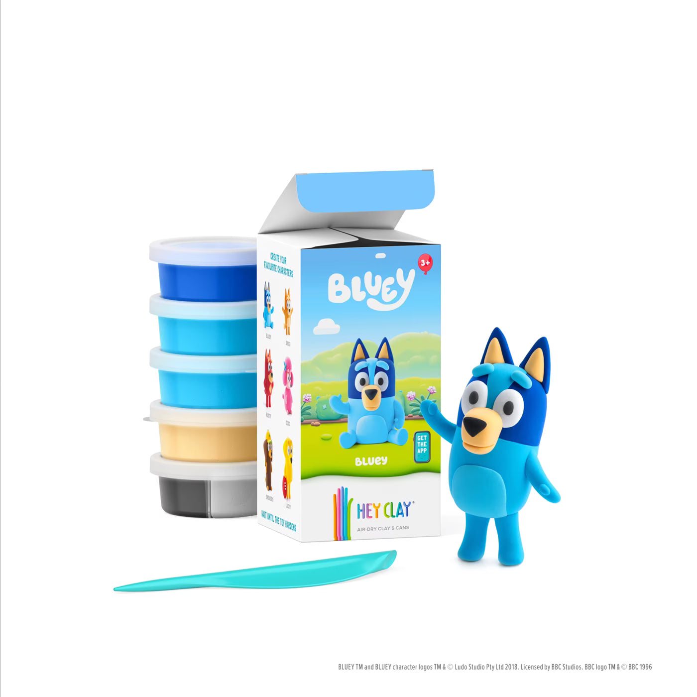Hey Clay Bluey & Bingo Single Character Assorted