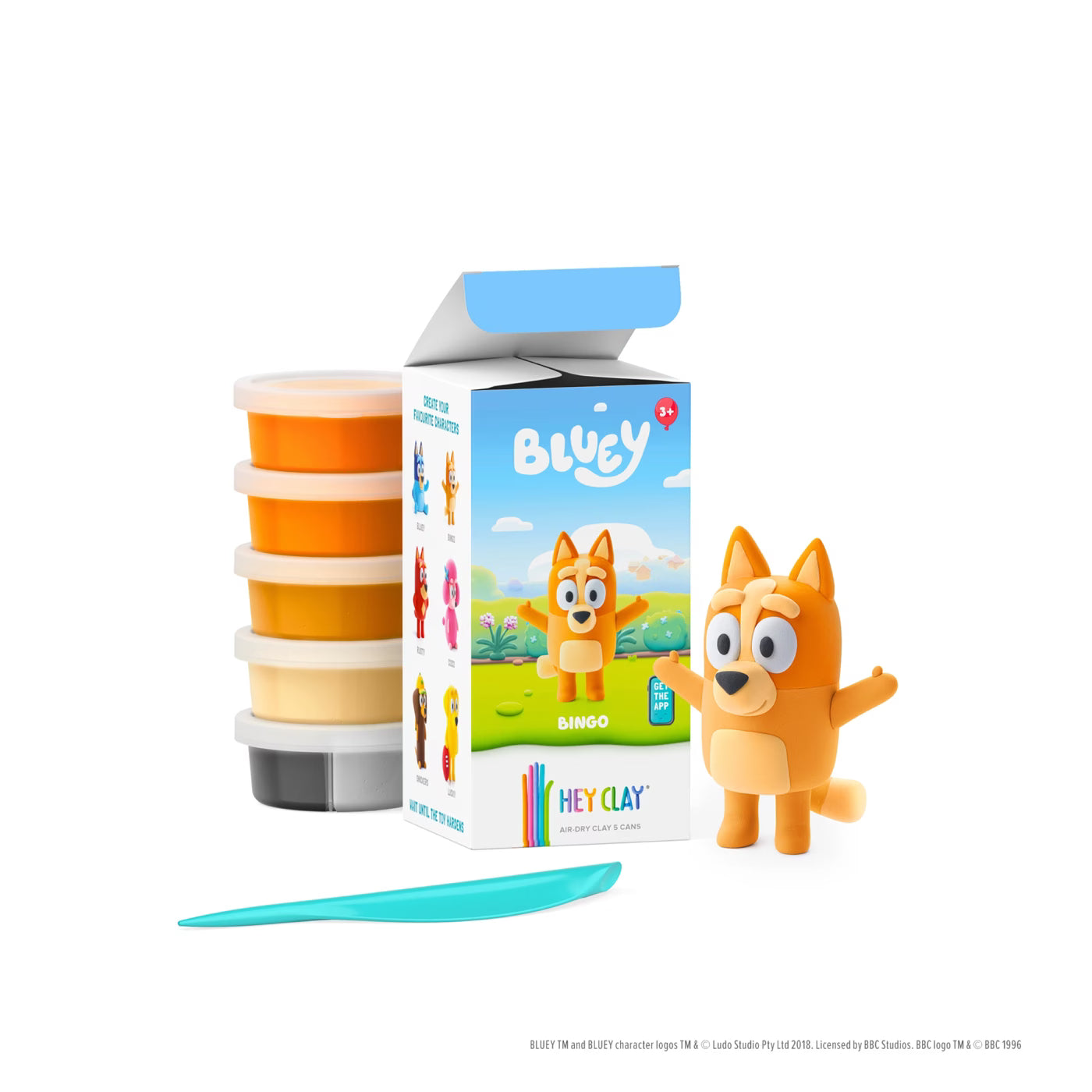 Hey Clay Bluey & Bingo Single Character Assorted