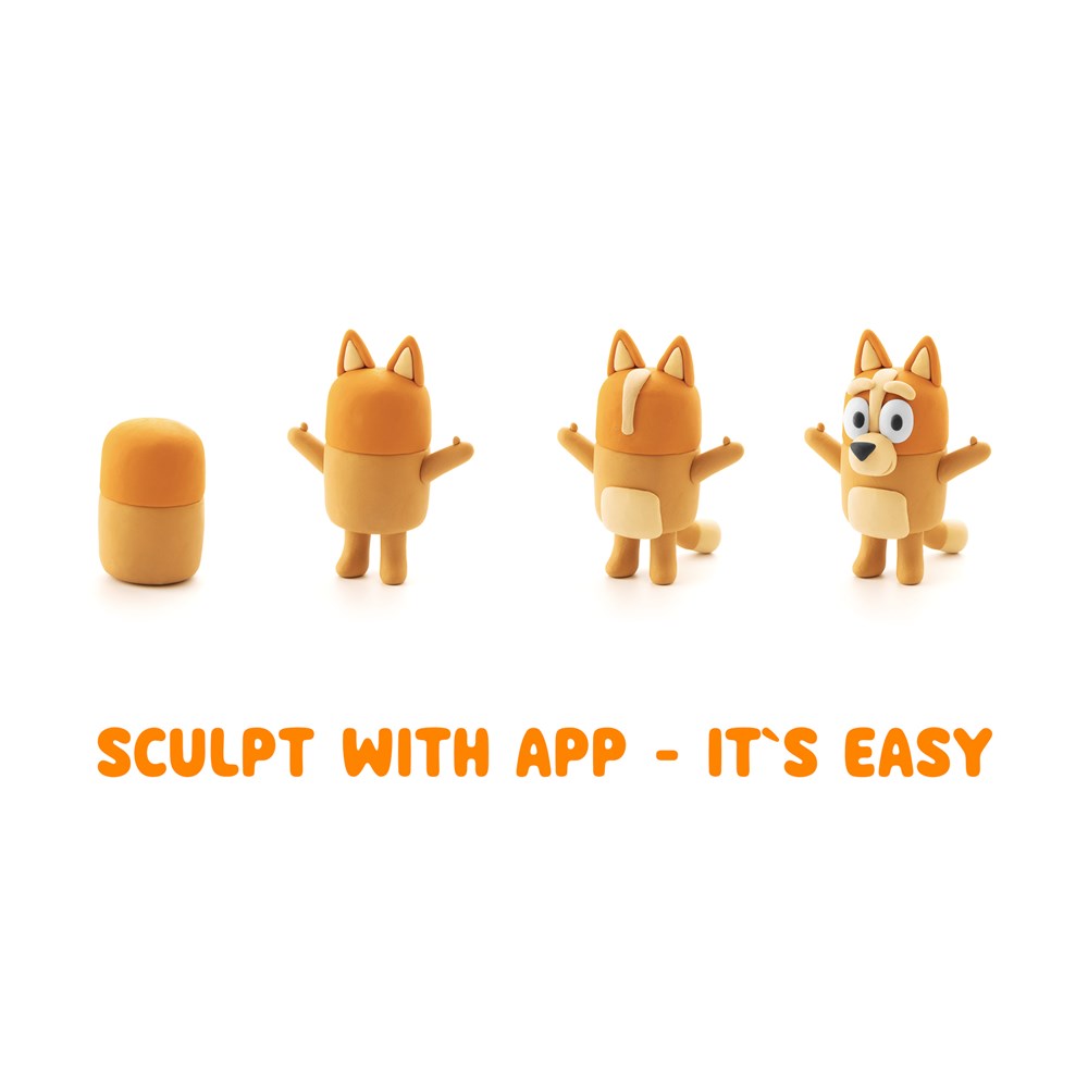 Hey Clay Bluey & Bingo Single Character Assorted