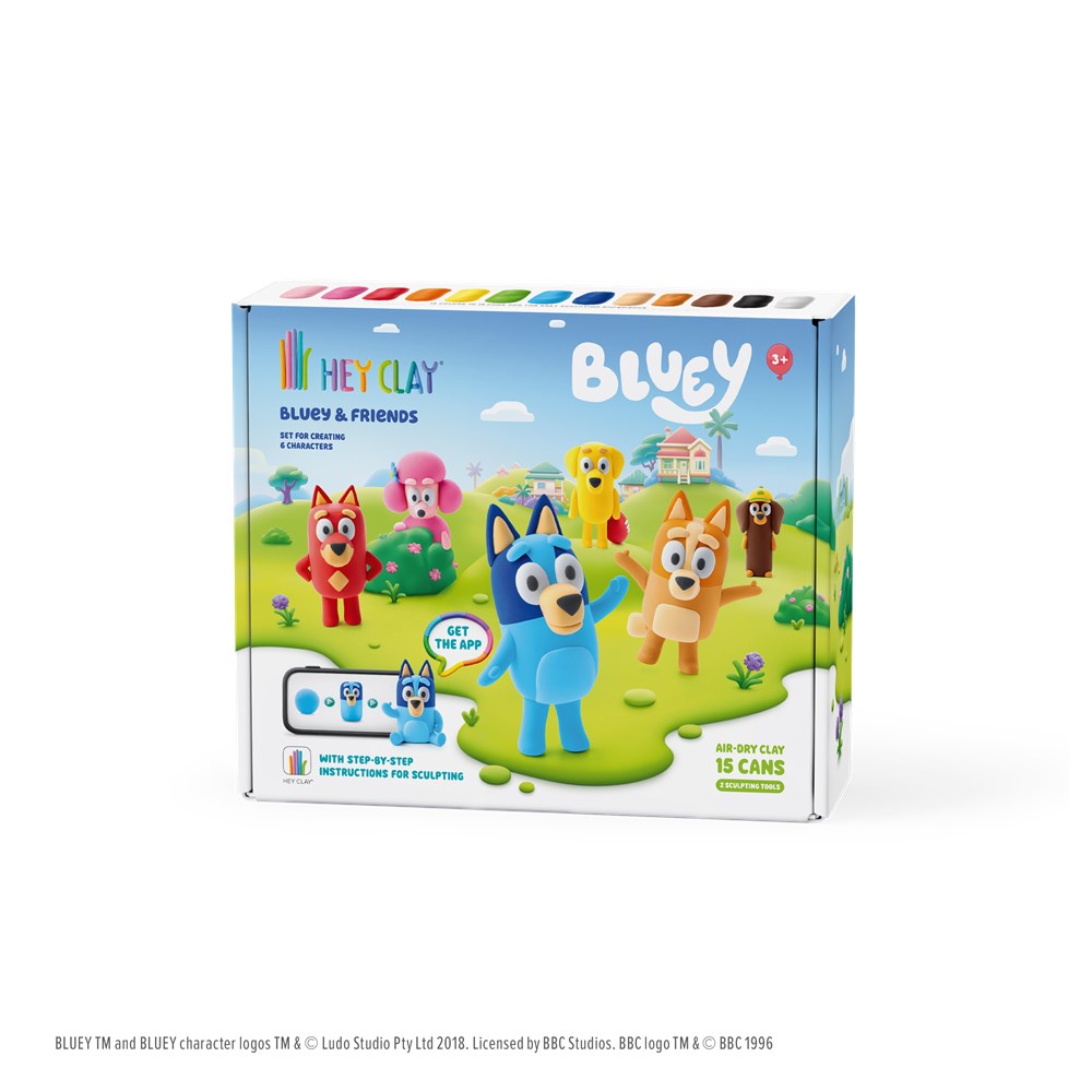 Hey Clay Bluey & Friends Set