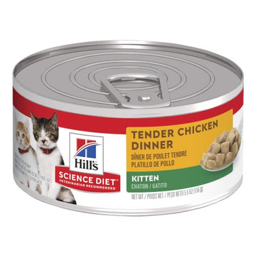 HILLS Kitten Tender Chicken Chunks Canned - 156g x 24