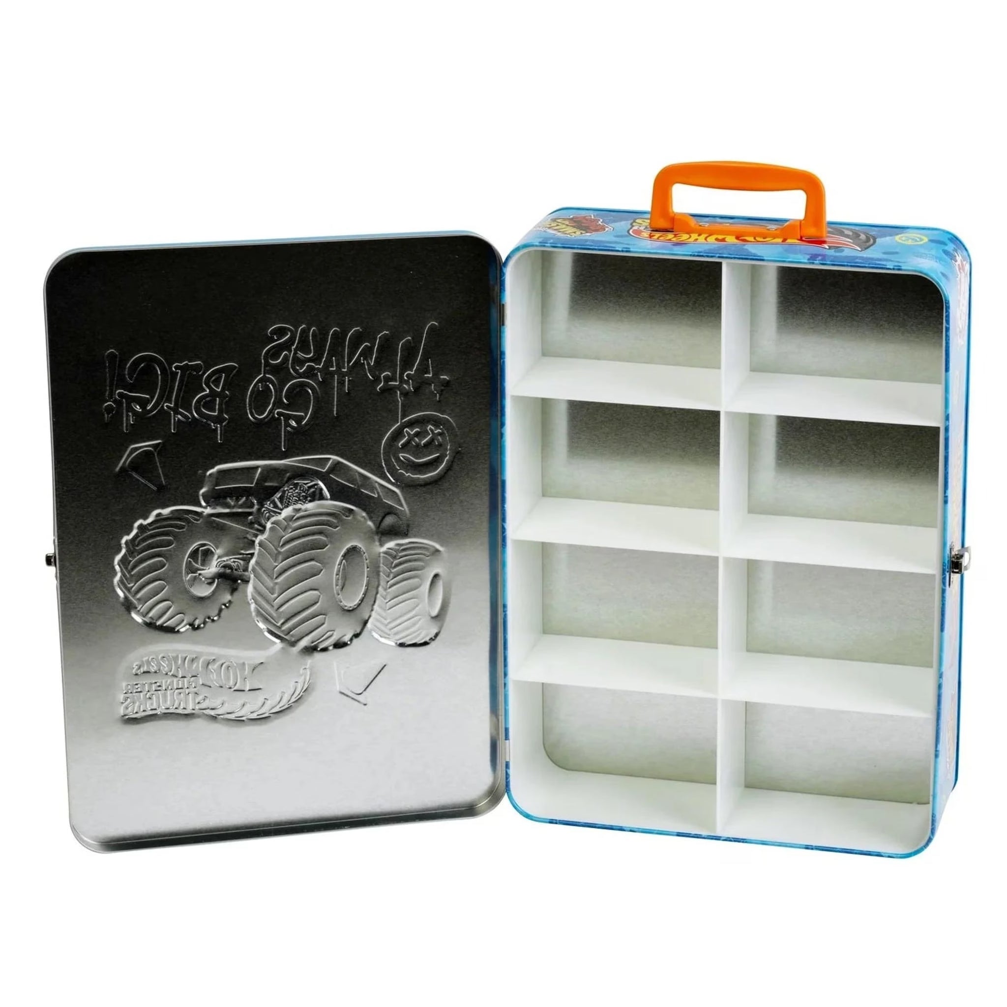 Hot Wheels Collection Tin Carry Case for 8 Monster Trucks