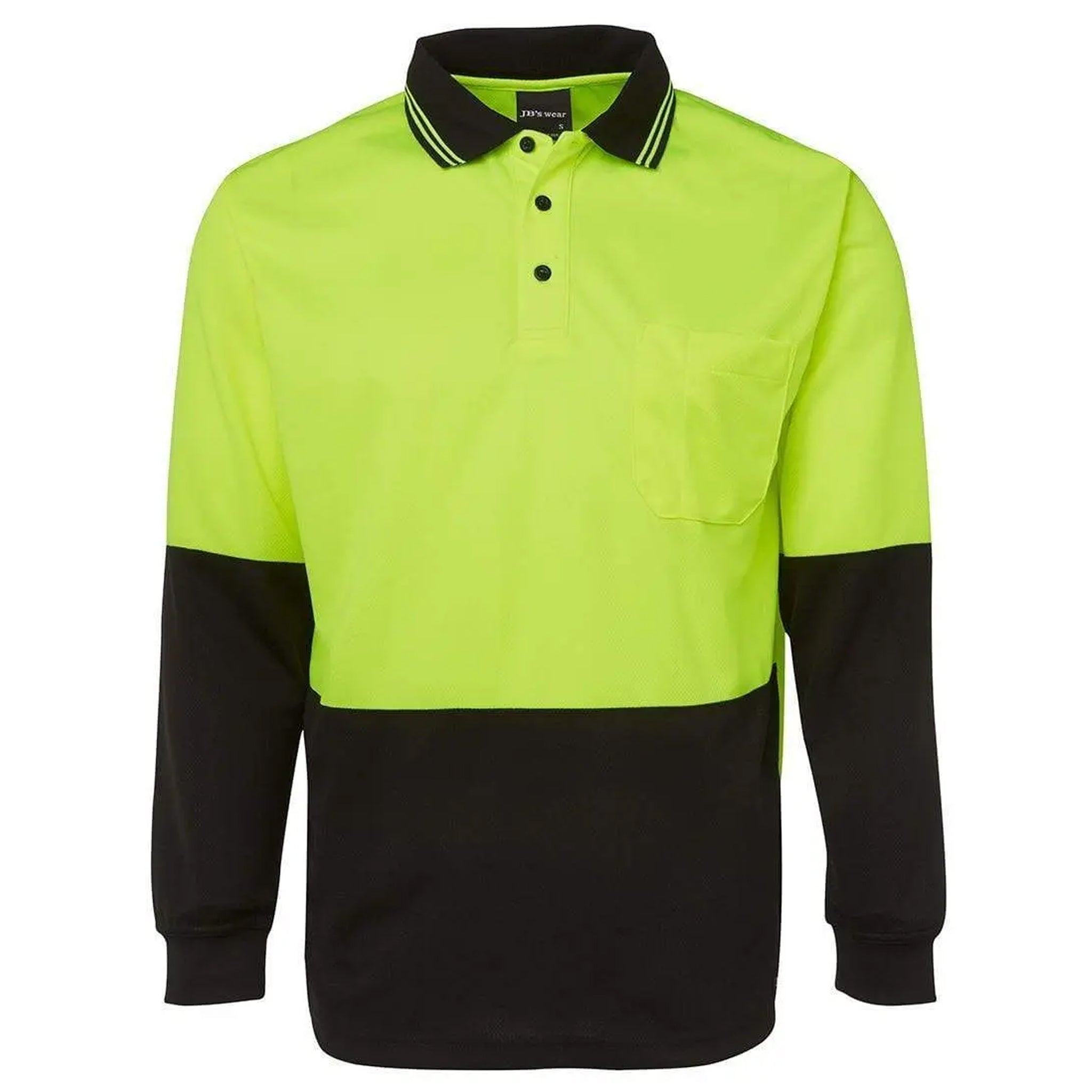 JB’s Wear Hi-Vis Long Sleeve Traditional Polo
