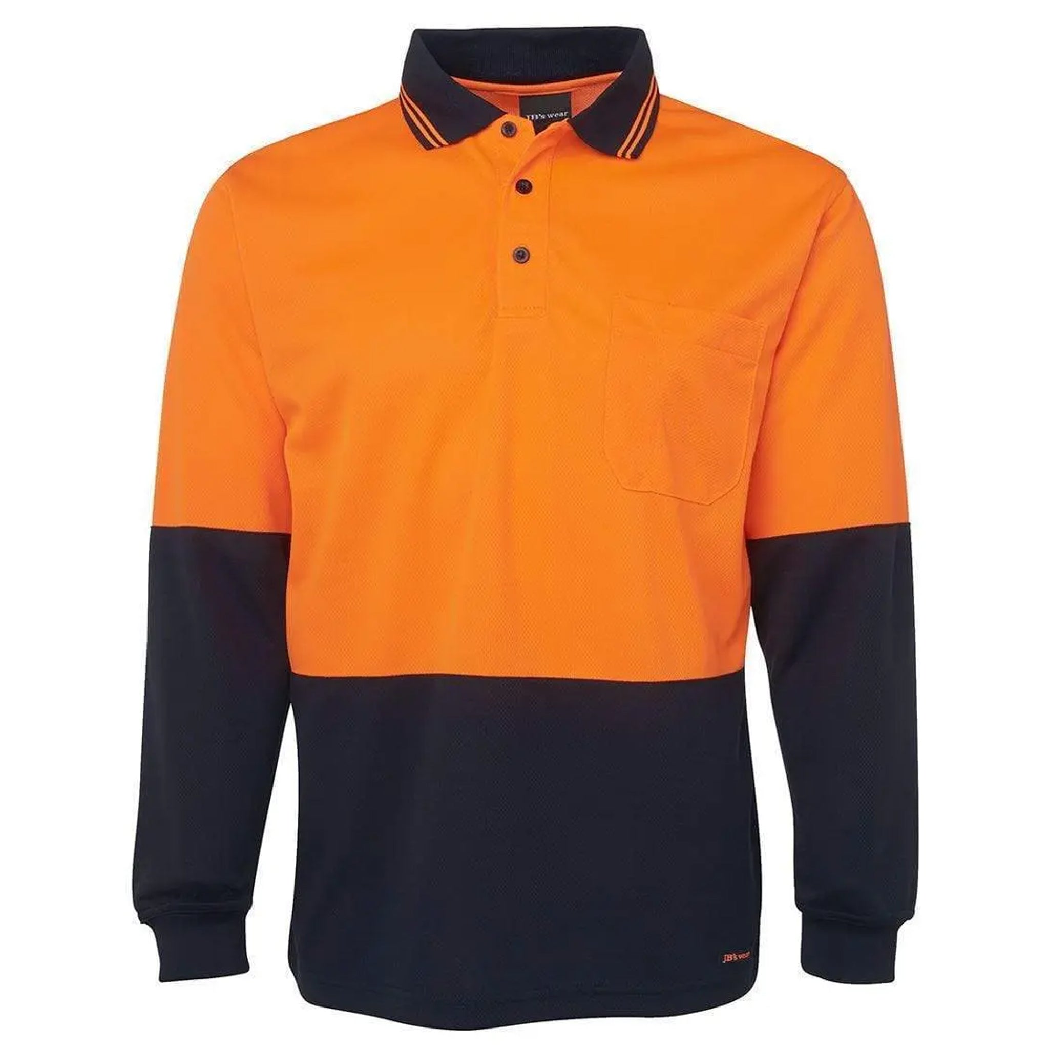 JB’s Wear Hi-Vis Long Sleeve Traditional Polo