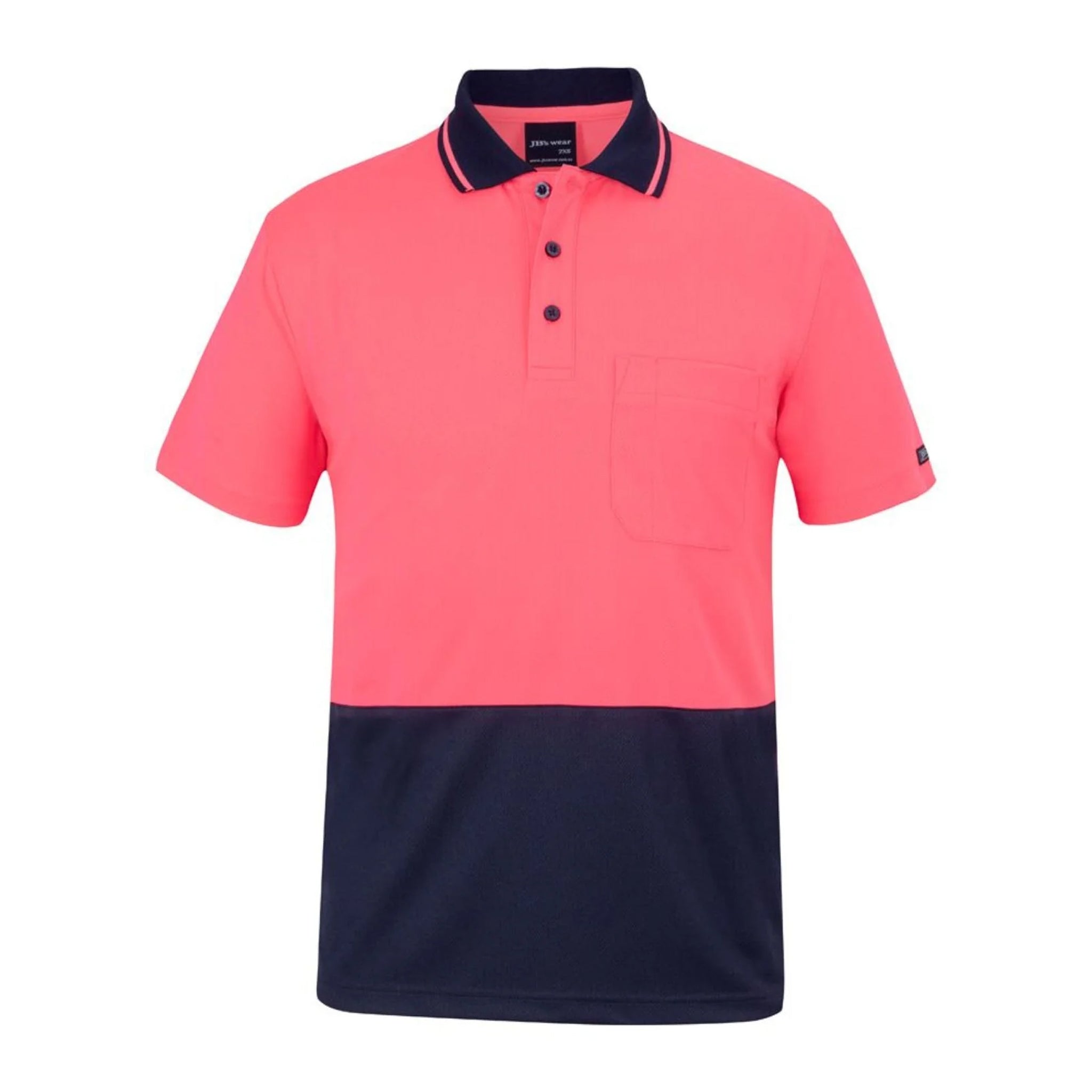 JB's Wear Hi-Vis Non-Cuff Traditional Polo