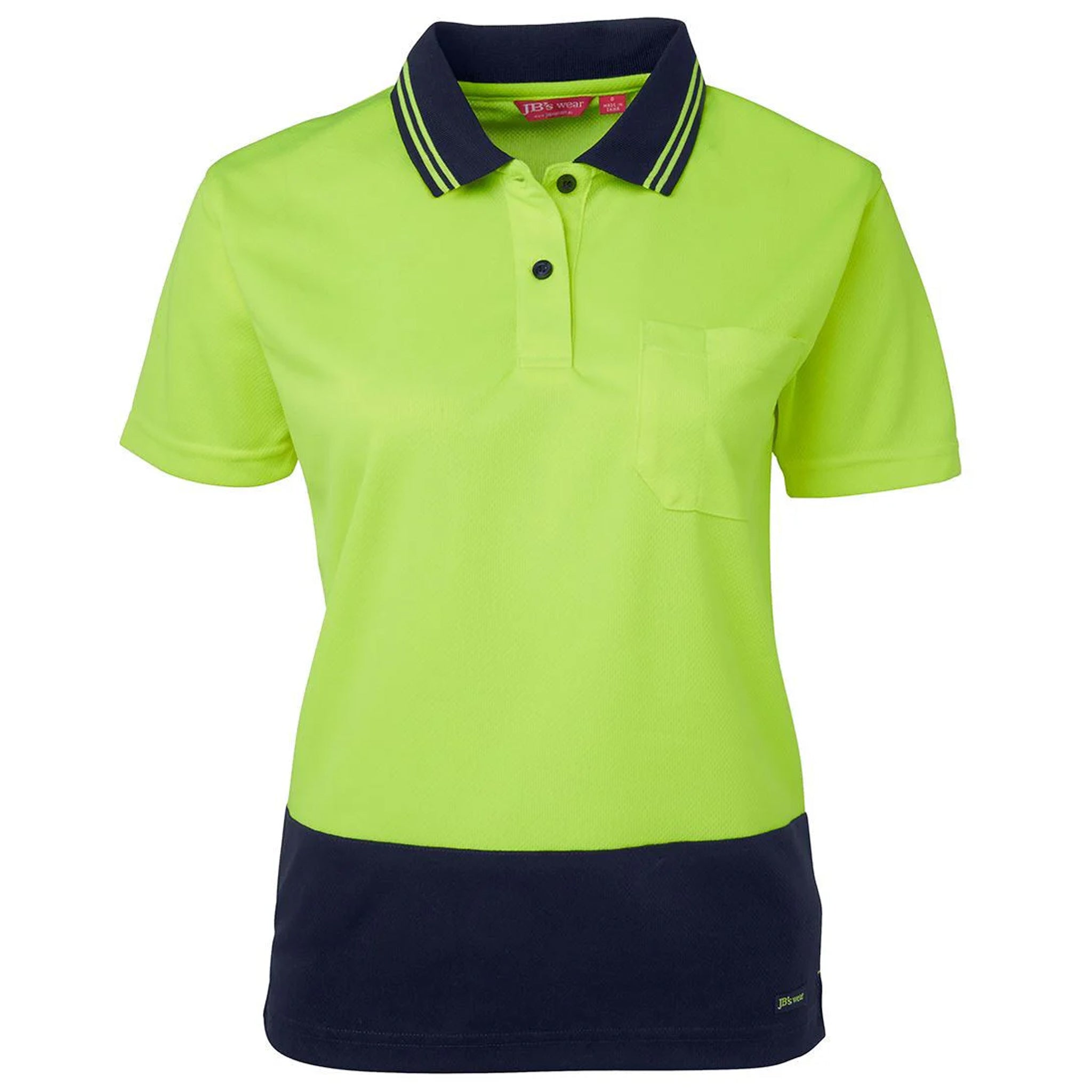 JB's Wear Ladies Hi-Vis Short Sleeve Comfort Polo – UPF 50+
