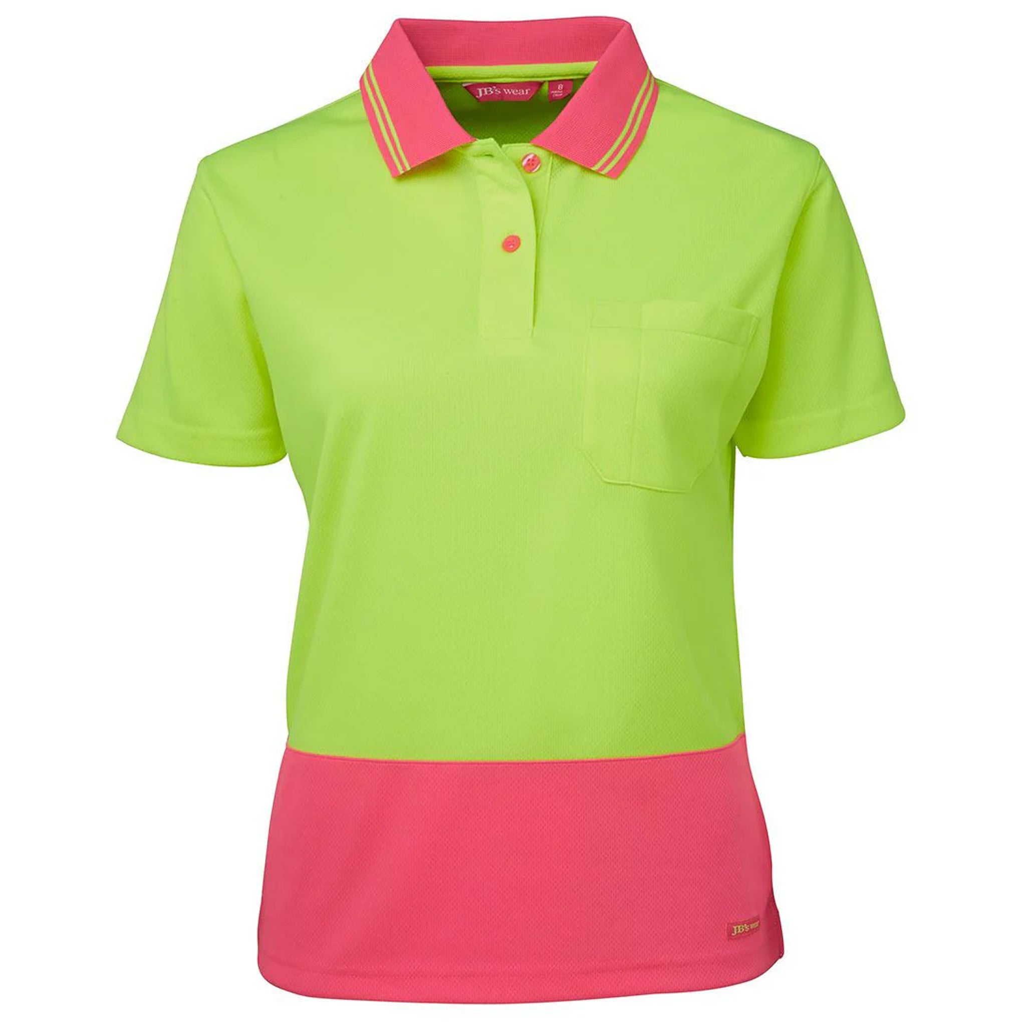 JB's Wear Ladies Hi-Vis Short Sleeve Comfort Polo – UPF 50+