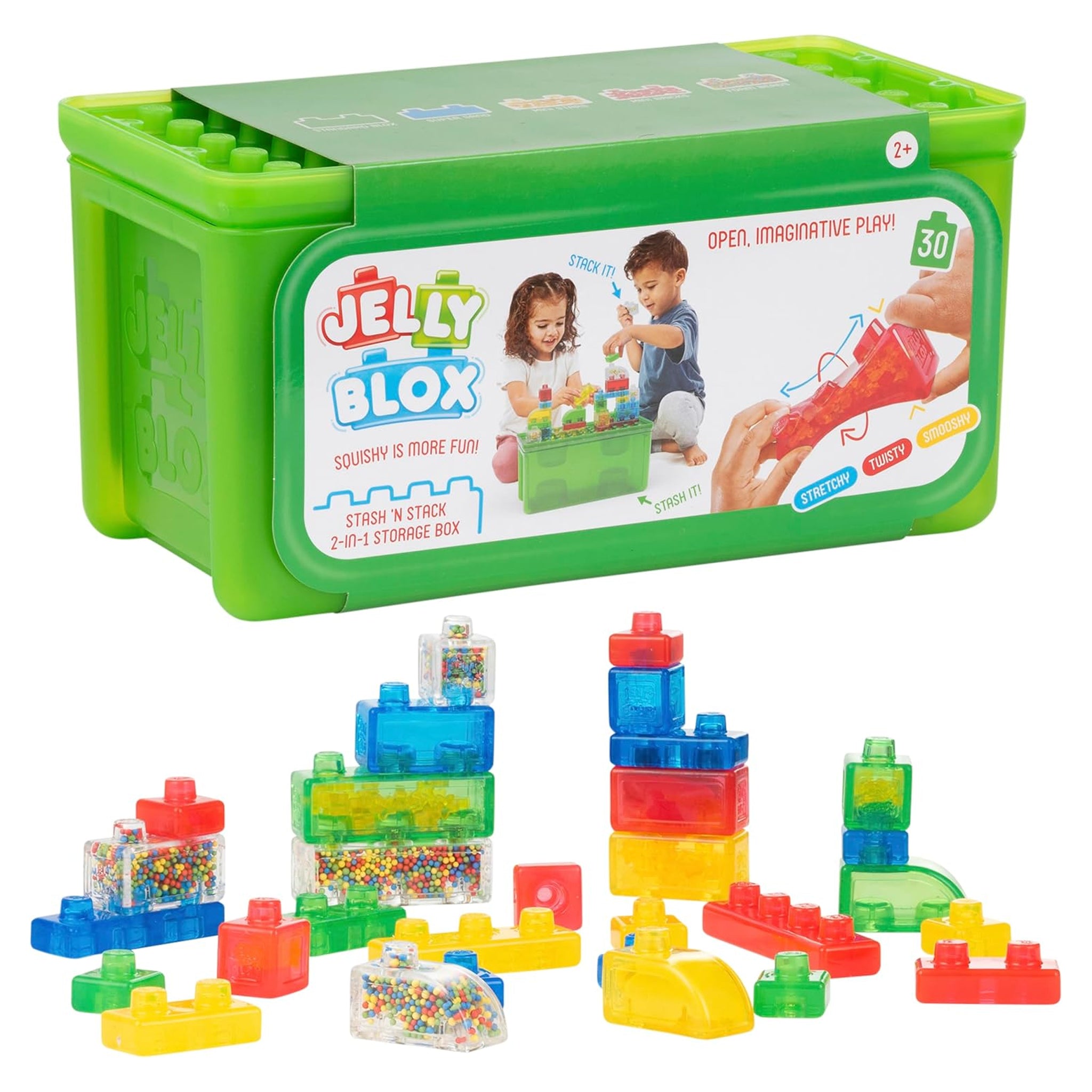 Jelly Blox - Stash and Stack 2 in 1 Storage Case