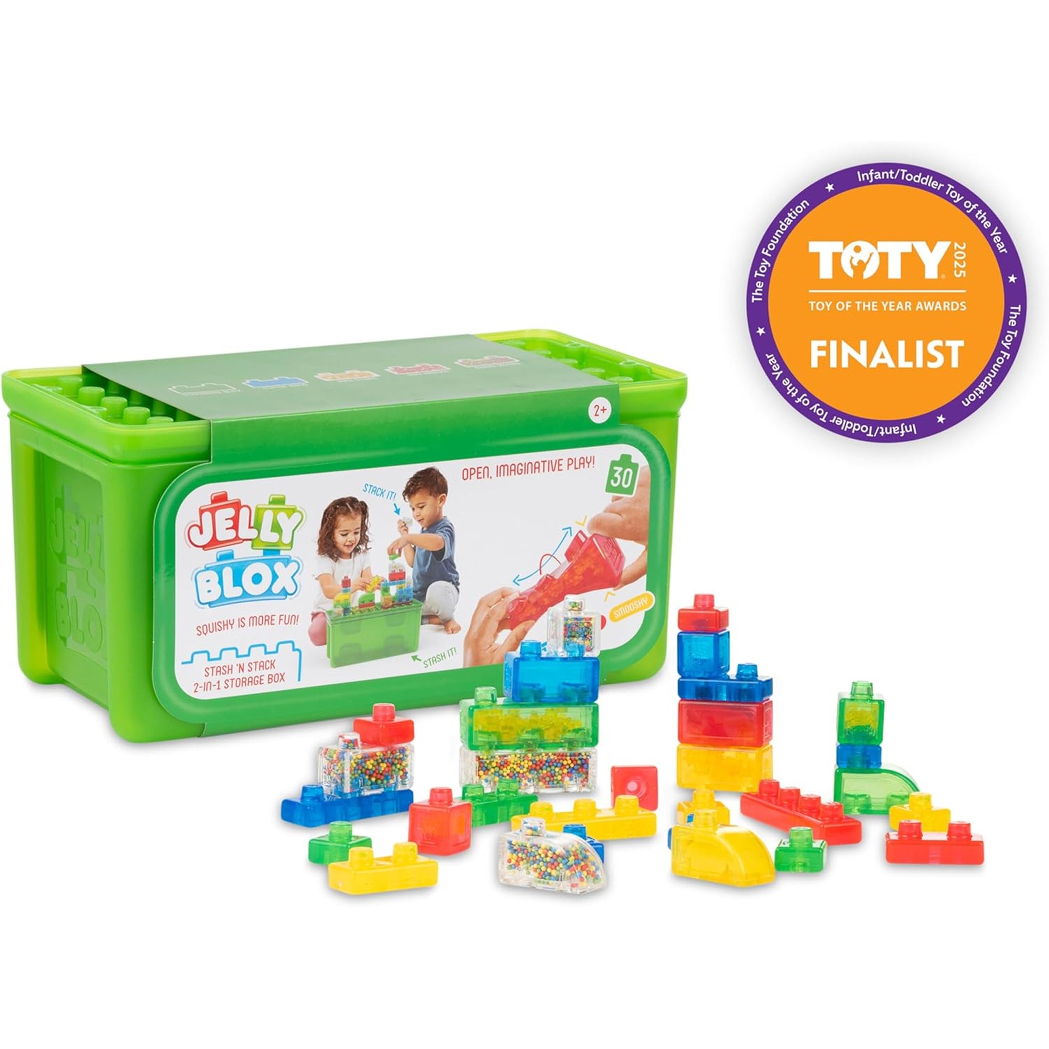 Jelly Blox - Stash and Stack 2 in 1 Storage Case