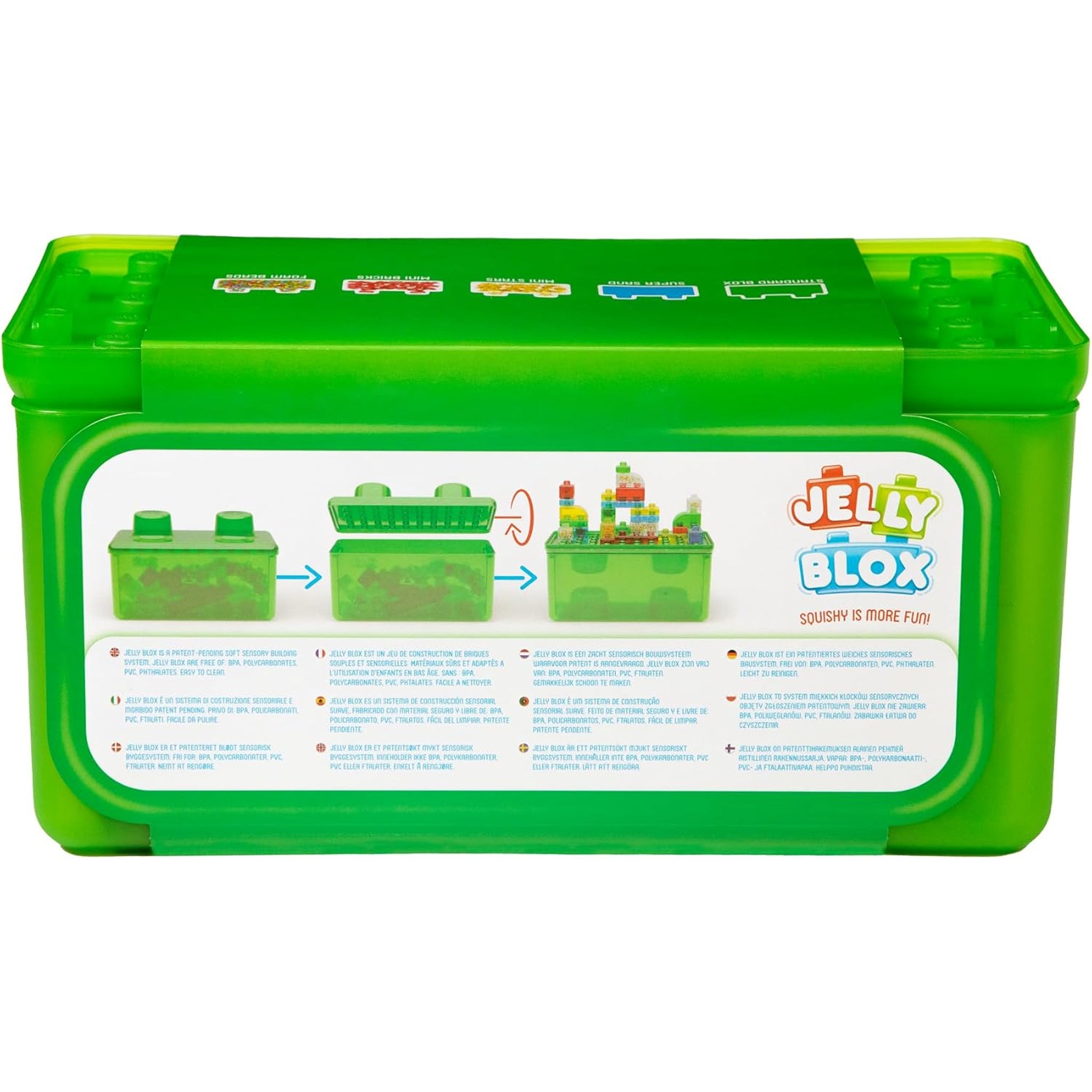 Jelly Blox - Stash and Stack 2 in 1 Storage Case