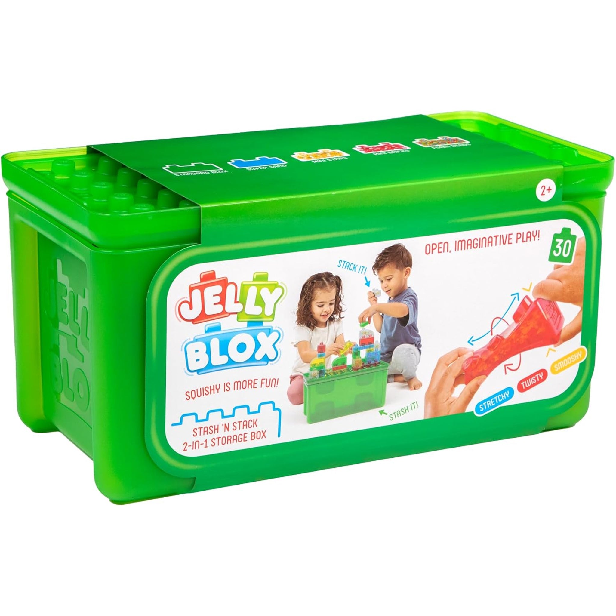 Jelly Blox - Stash and Stack 2 in 1 Storage Case