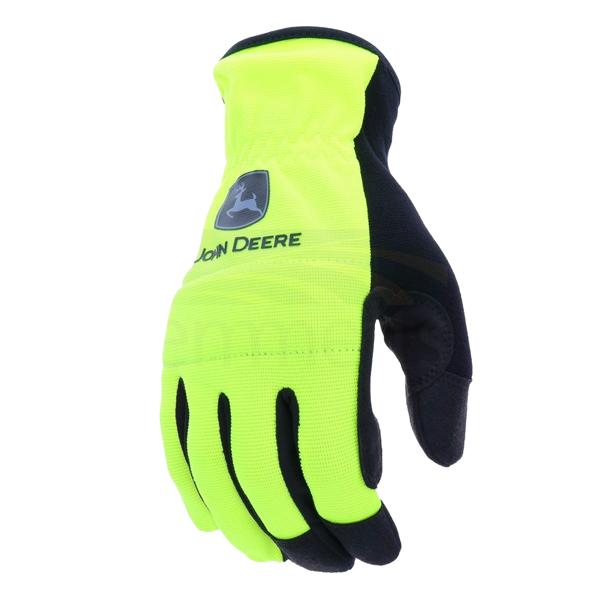 John Deere General Purpose Spandex Yellow Hi Vis Gloves
