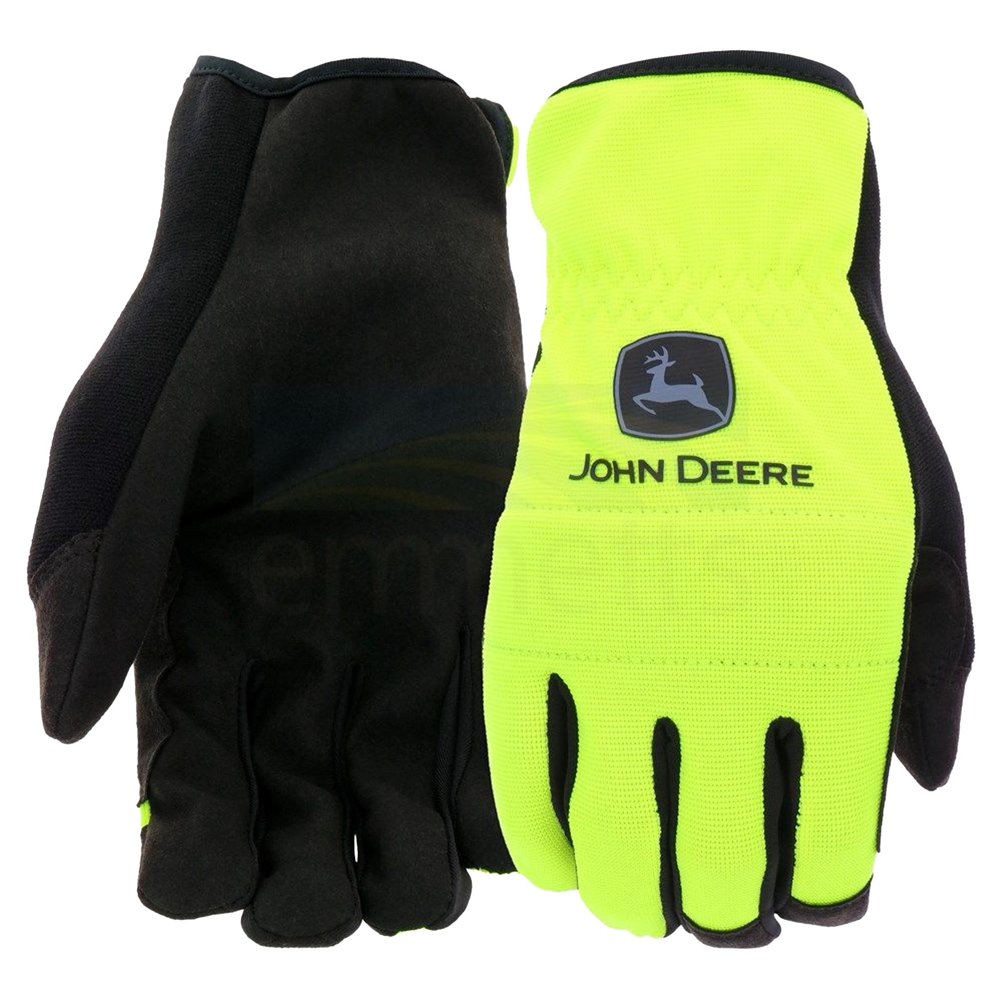 John Deere General Purpose Spandex Yellow Hi Vis Gloves
