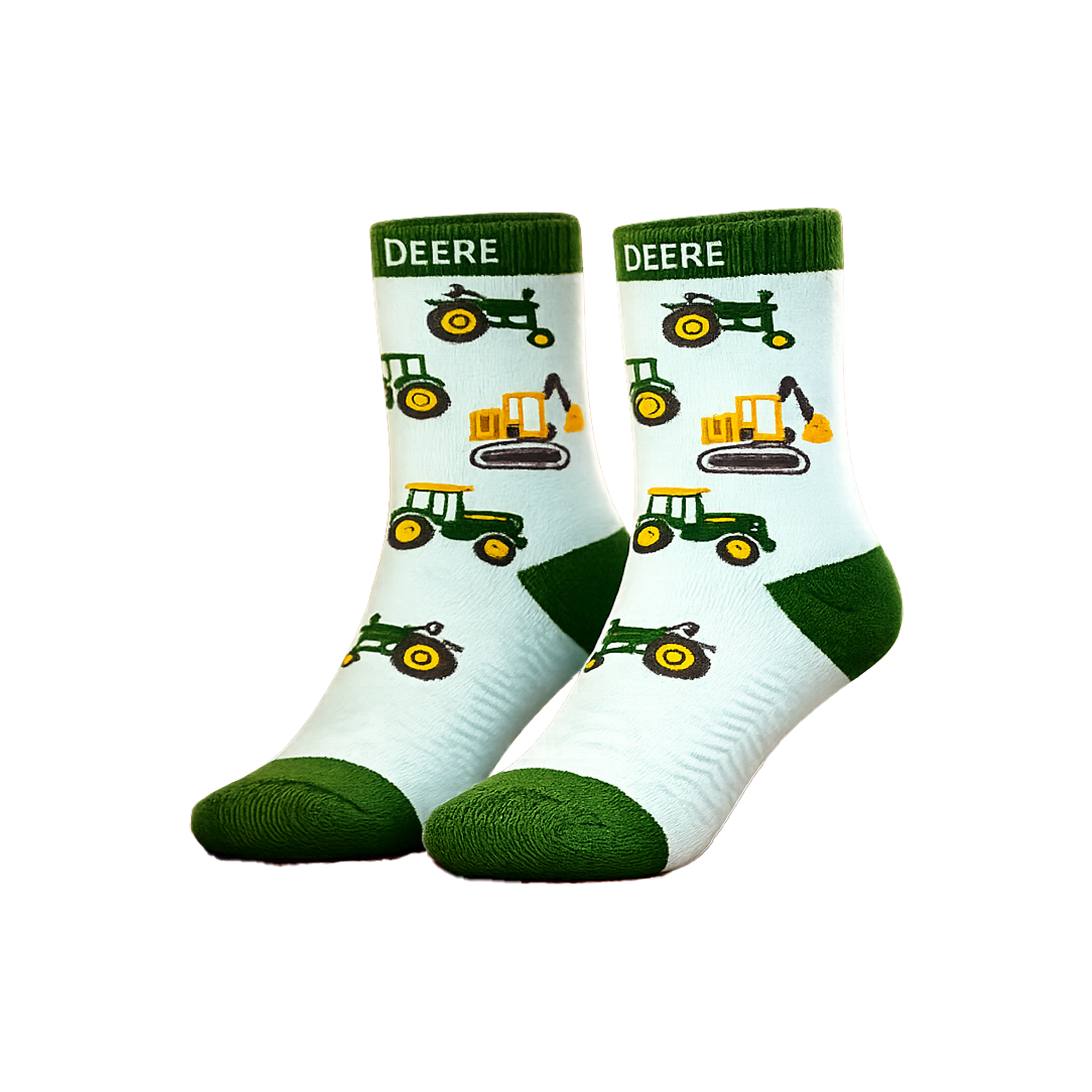 John Deere 7 Pack Crew Socks (4-6Y)