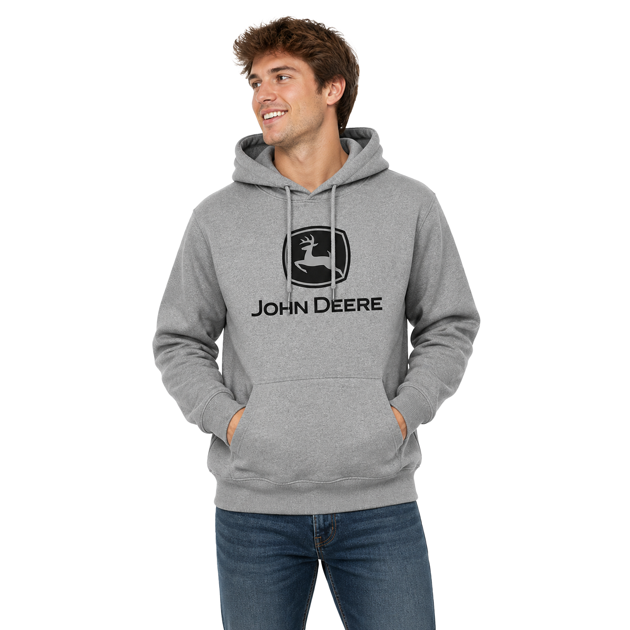John Deere Men's Logo Fleece Hoodie