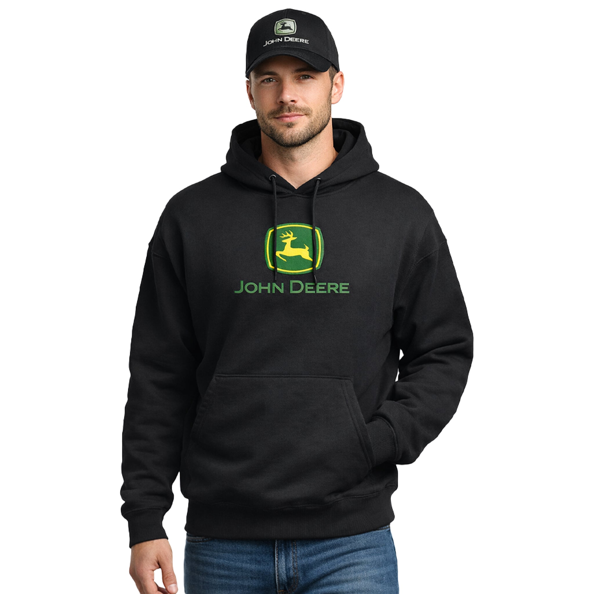 John Deere Men's Logo Fleece Hoodie