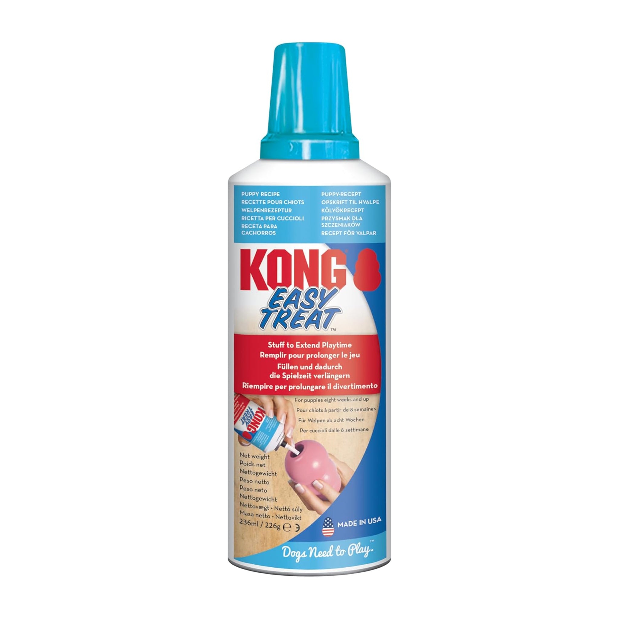 KONG Dog Easy Treat Paste – Puppy, Bacon Cheese & Liver