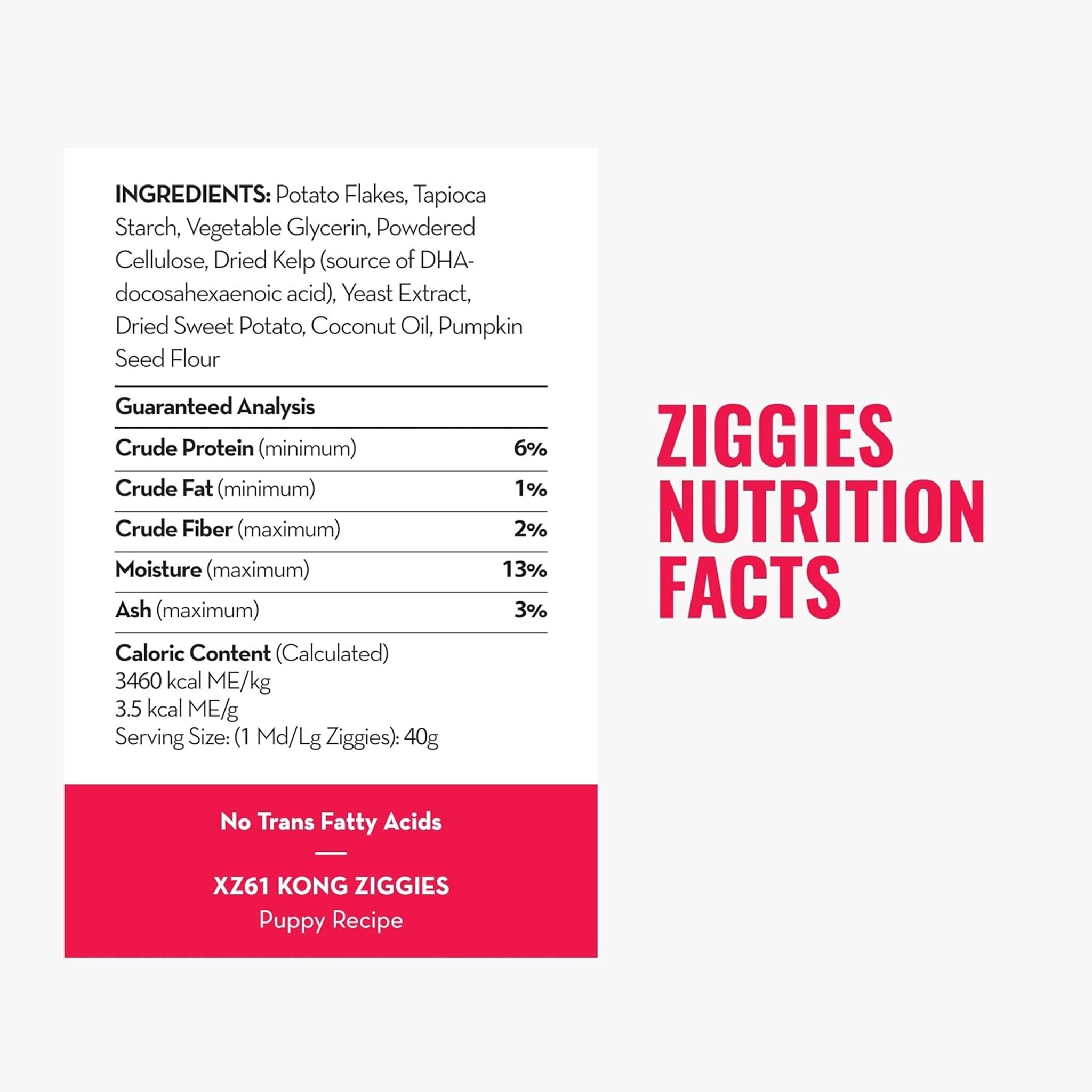 KONG Dog Ziggies Enhanced Dental Treats