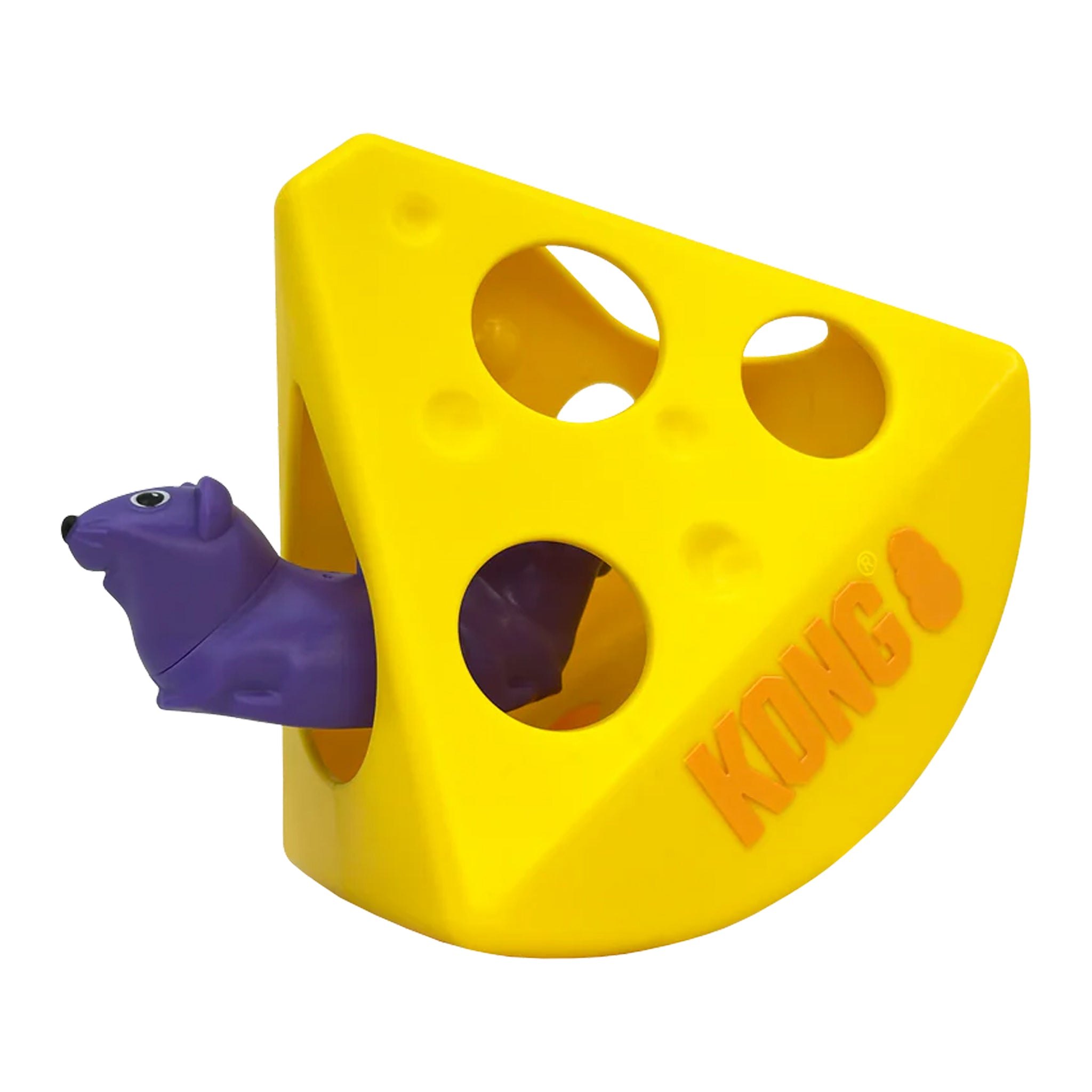 KONG Rewards Rocker Cheese Interactive Cat Toy
