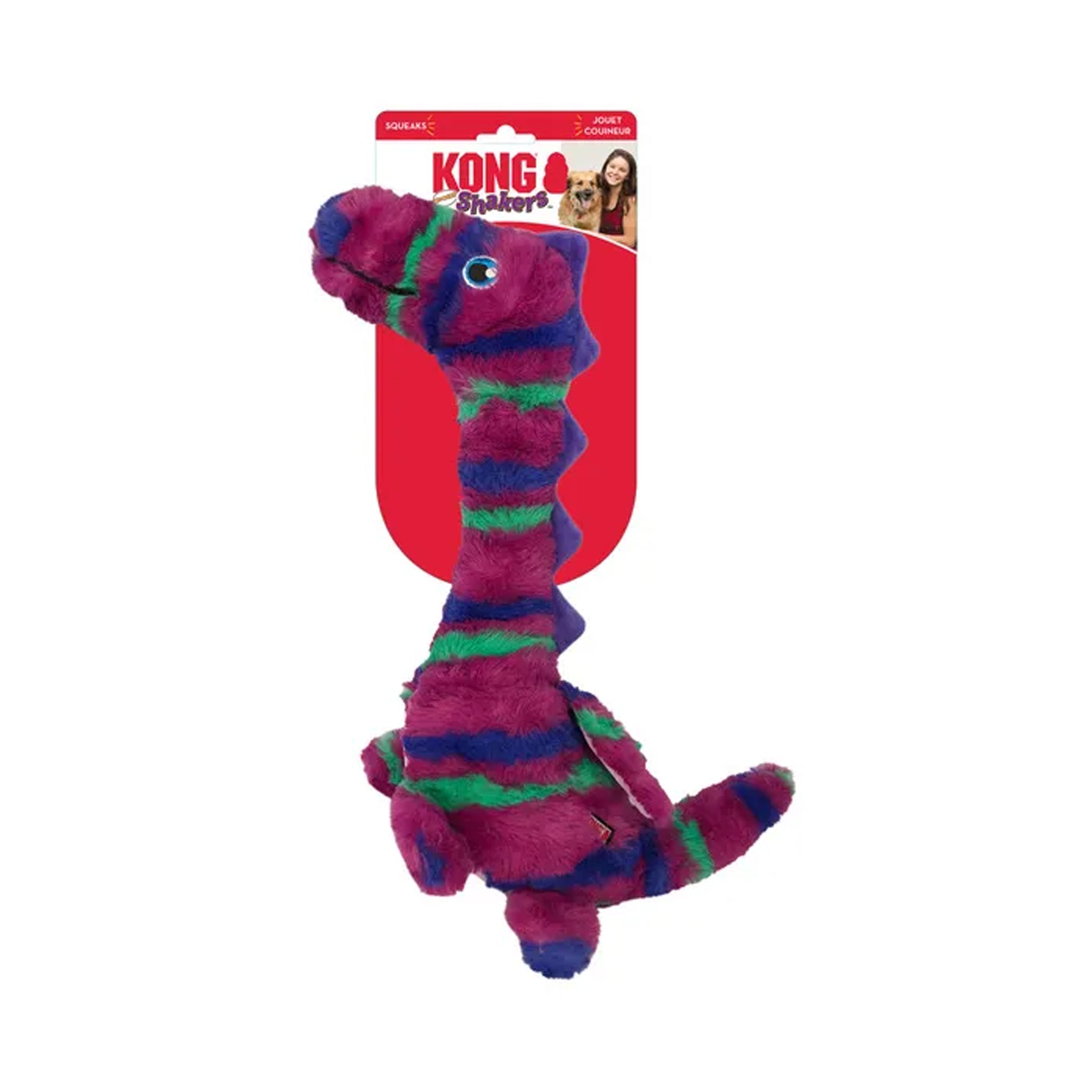 KONG Shakers Honkers Dragon Dog Toy – Small & Large
