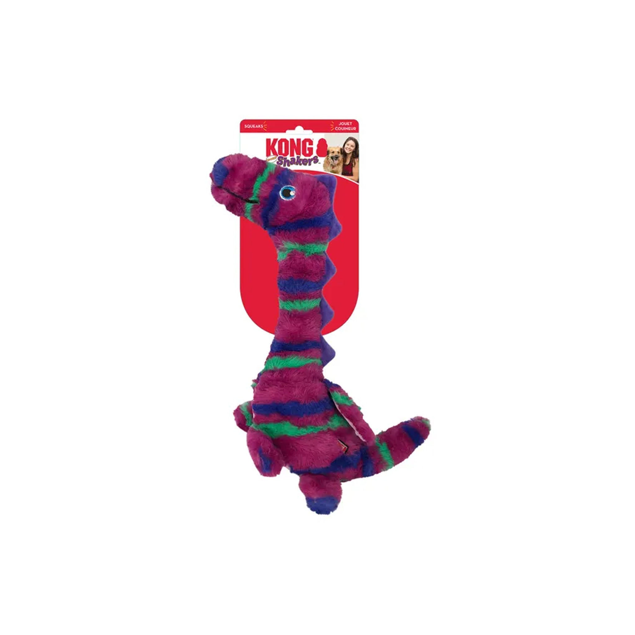 KONG Shakers Honkers Dragon Dog Toy – Small & Large