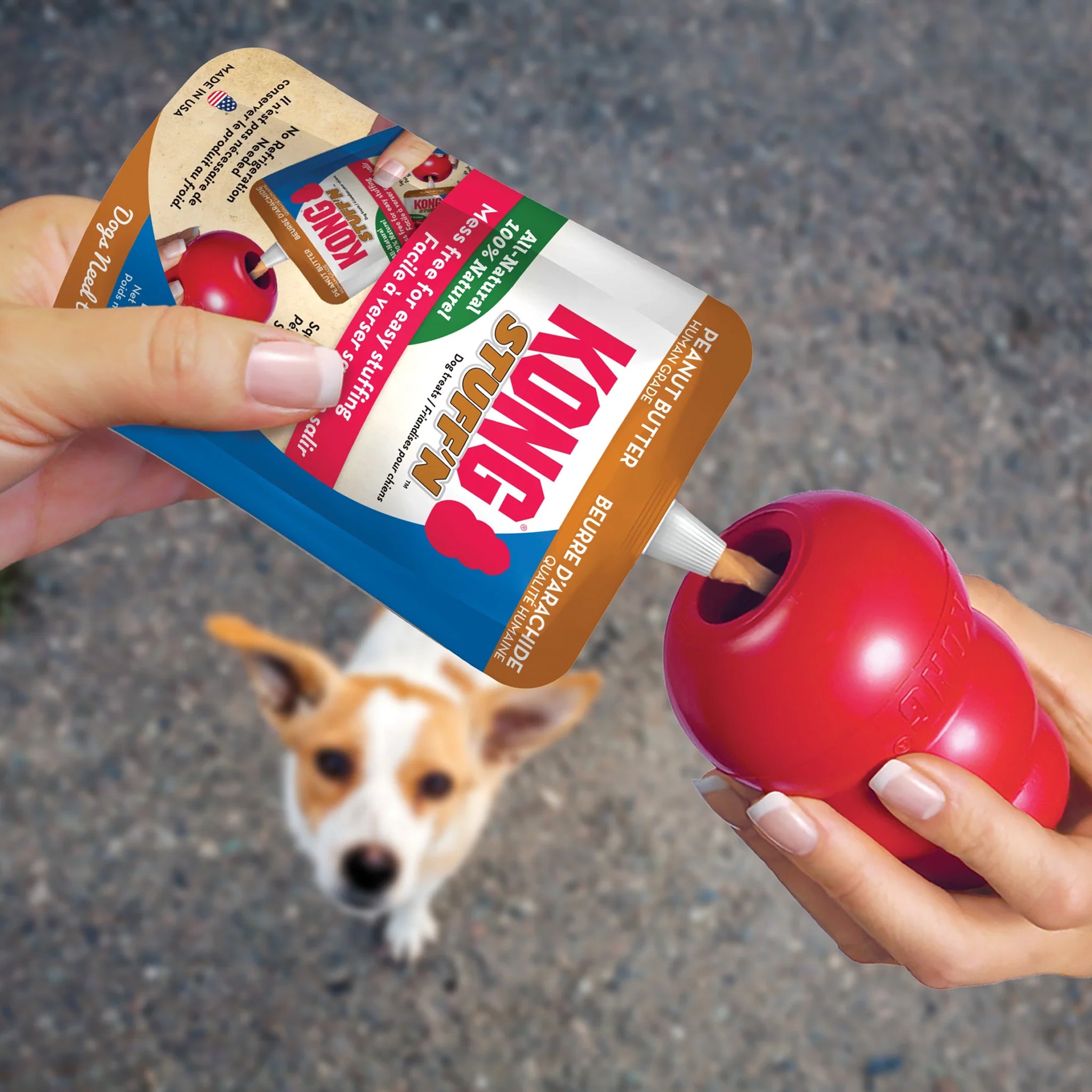 KONG Stuff’N All-Natural Peanut Butter Dog Treat – 170g Pouch