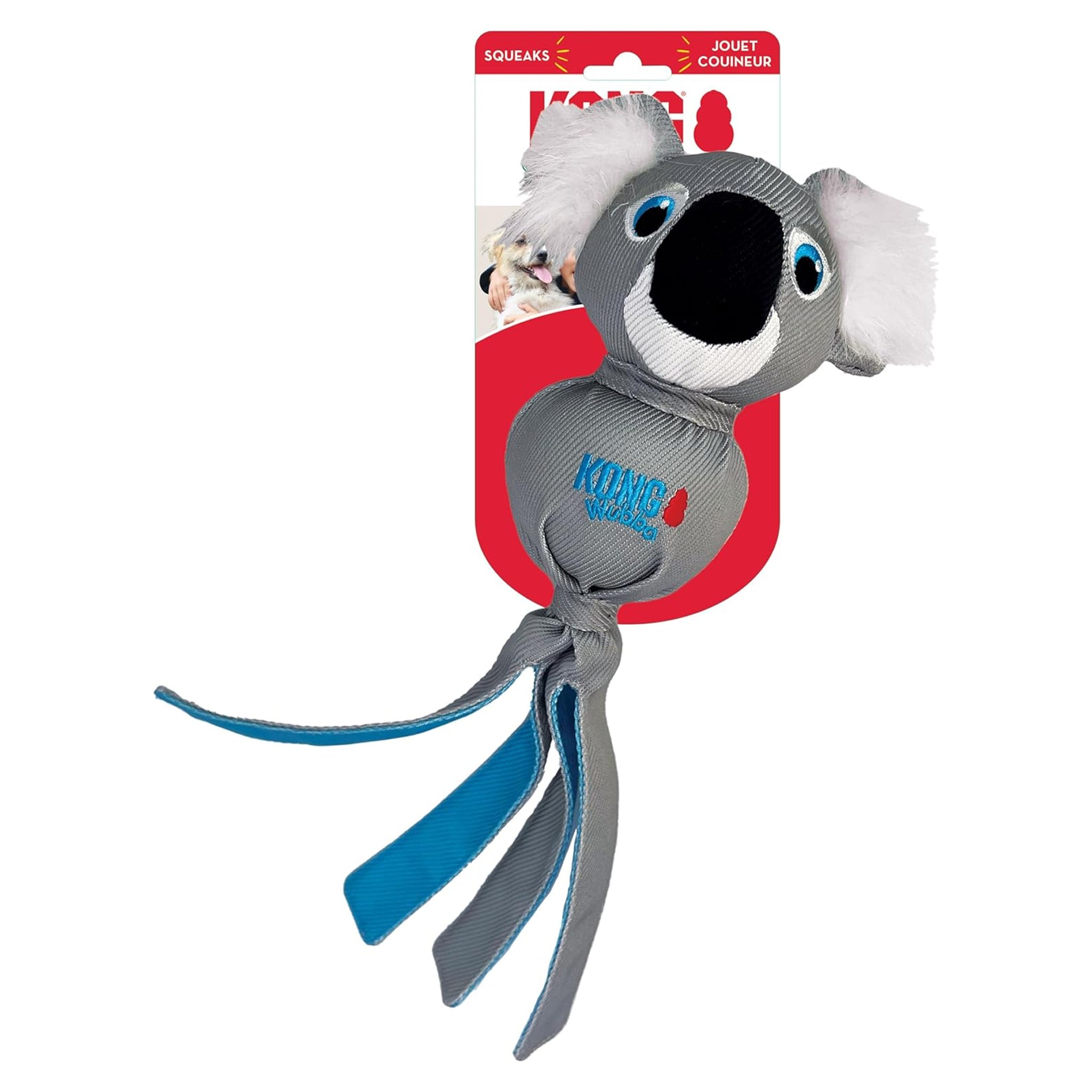 KONG Wubba Zoo Koala Dog Toy – Large