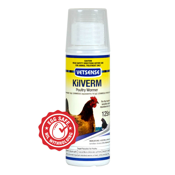 Vetsense Kilverm Poultry Wormer 125ml