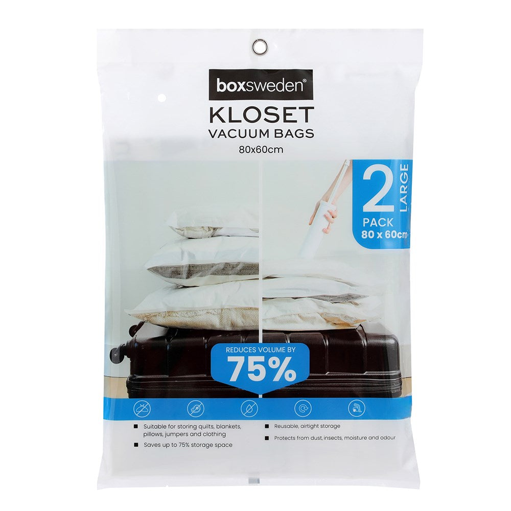 Kloset Vacuum Storage Bags – Reusable (Multiple Sizes)