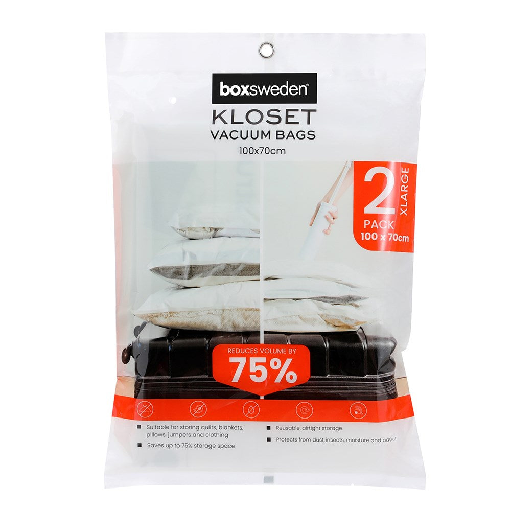 Kloset Vacuum Storage Bags – Reusable (Multiple Sizes)