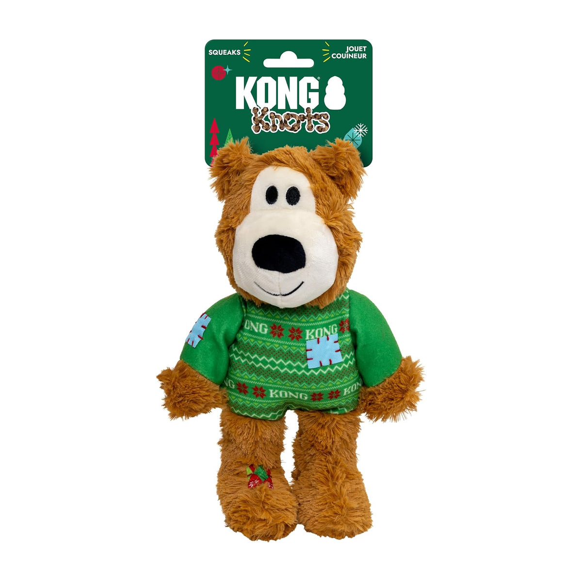 KONG Holiday Wild Knots Sweater Bear