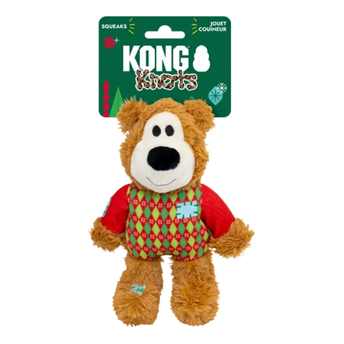 KONG Holiday Wild Knots Sweater Bear