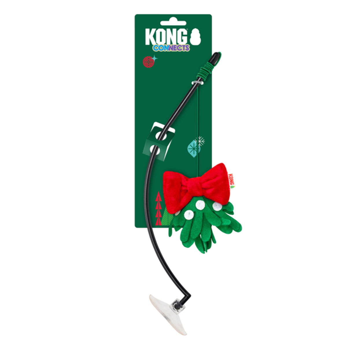 Kong Holiday Window Mistletoe Cat Teaser Toy