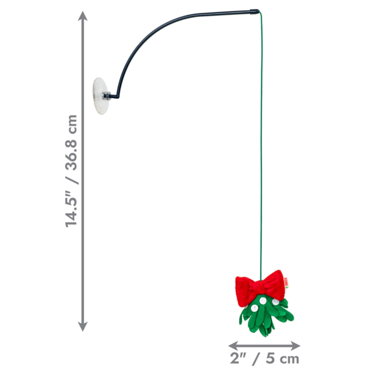 Kong Holiday Window Mistletoe Cat Teaser Toy