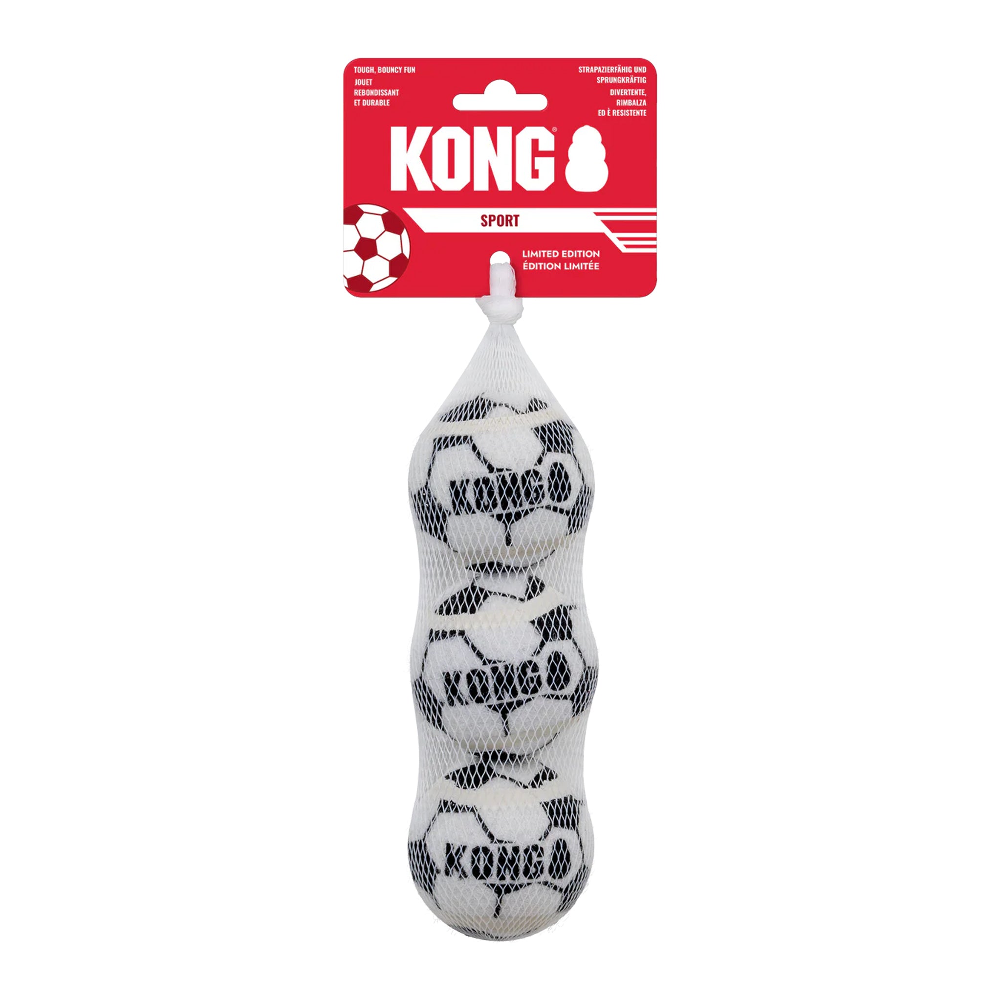 KONG Sport Medium Soccer Balls 3pk